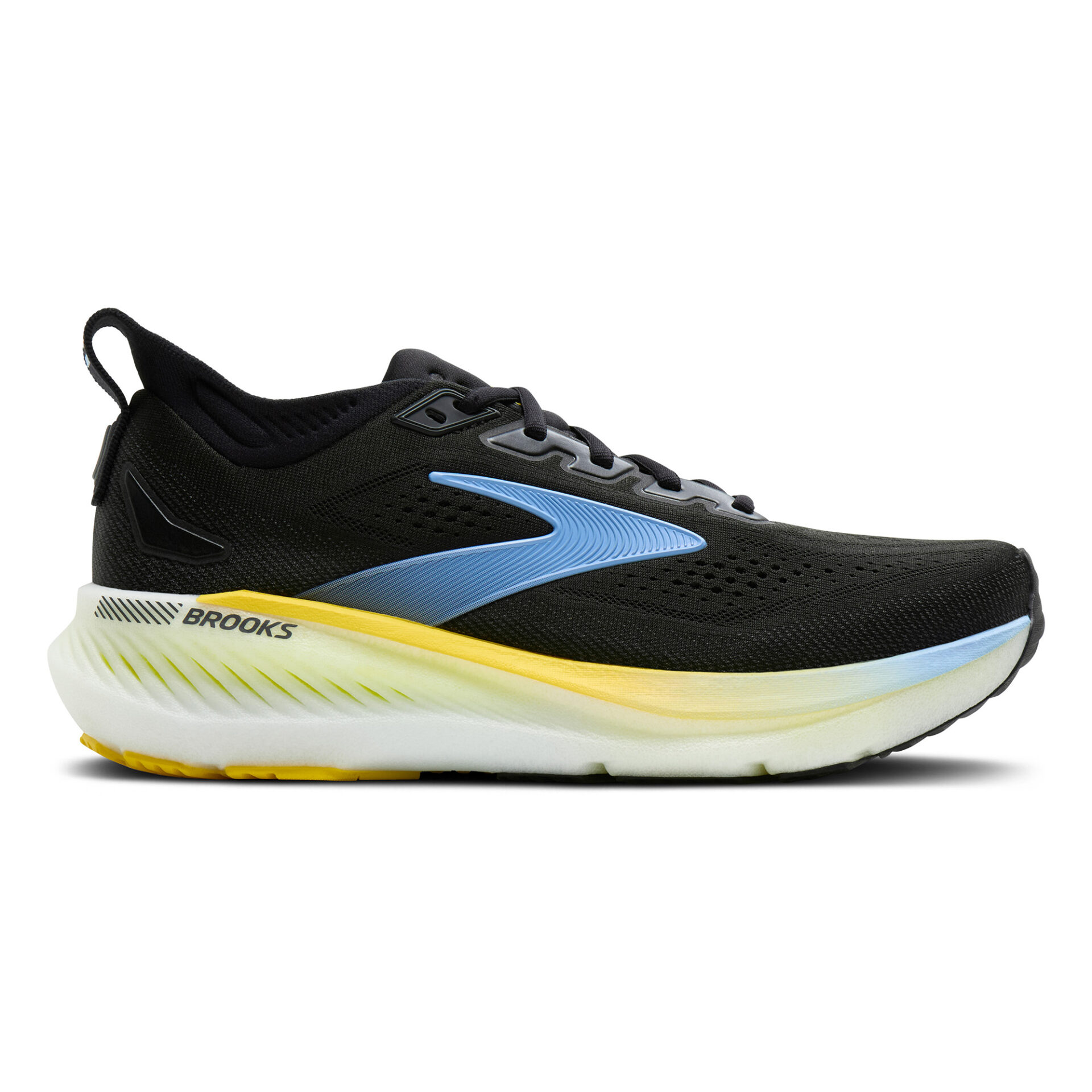 Brooks Men's Glycerin GTS 23 - Black/Cyber Yellow/Nightlife