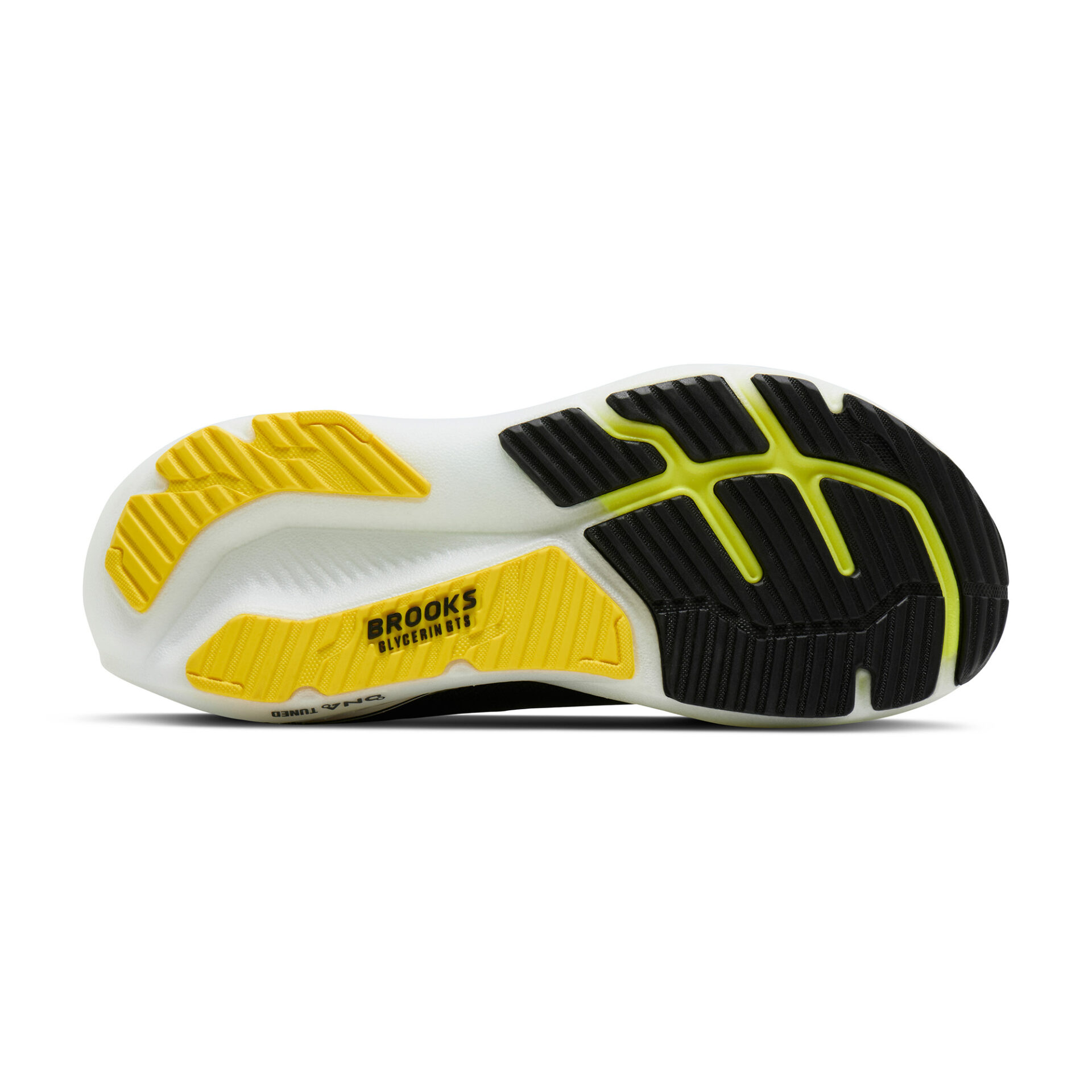Brooks Men's Glycerin GTS 23 - Black/Cyber Yellow/Nightlife - Image 6