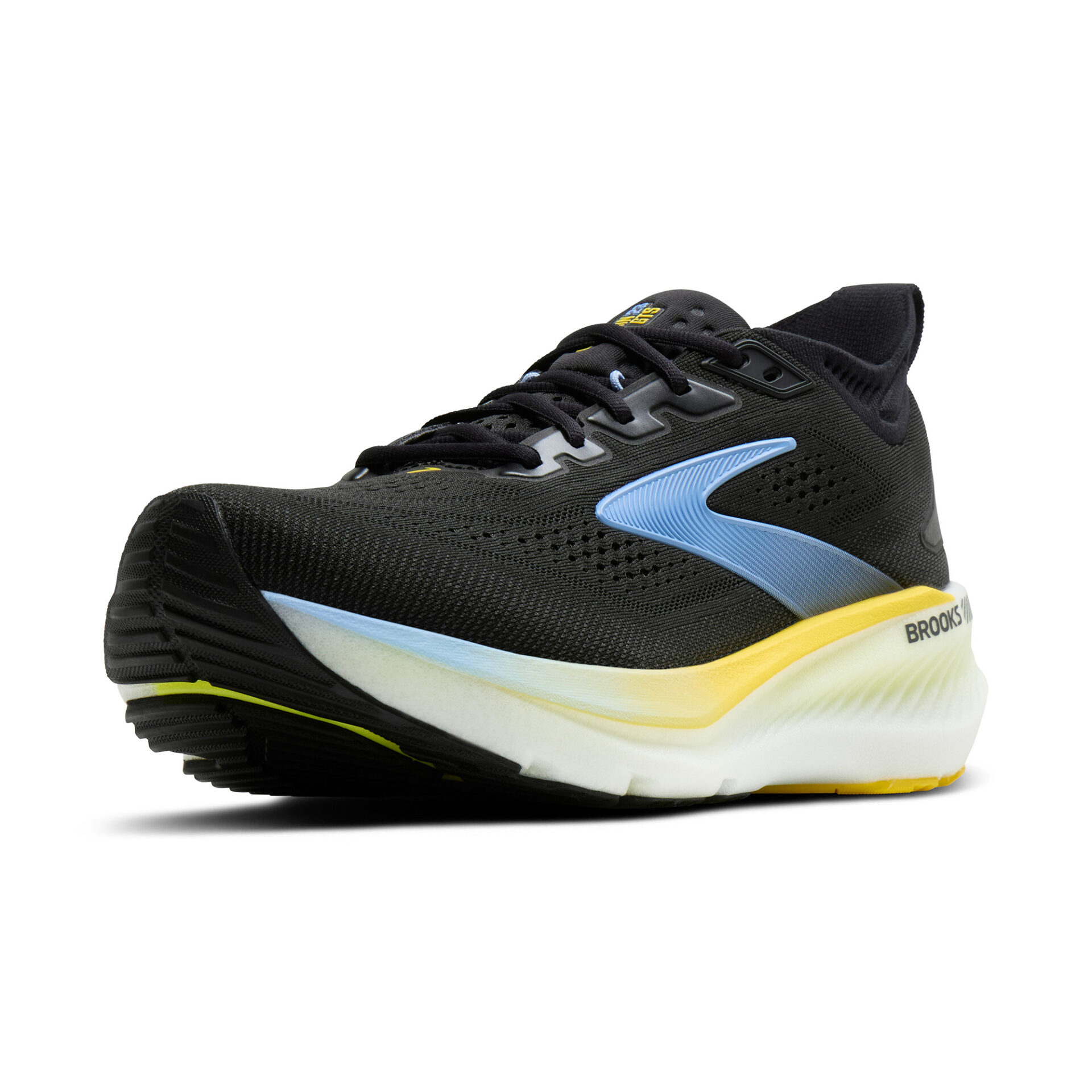 Brooks Men's Glycerin GTS 23 - Black/Cyber Yellow/Nightlife - Image 4