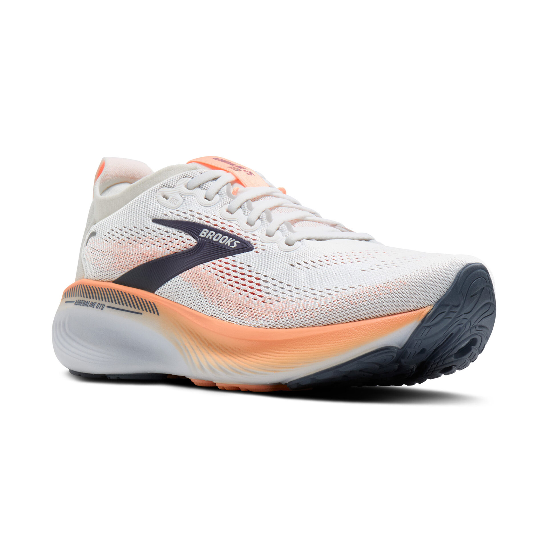 Brooks Women's Adrenaline GTS 25 - Oyster Mushroom/Peach/Grape - Image 3