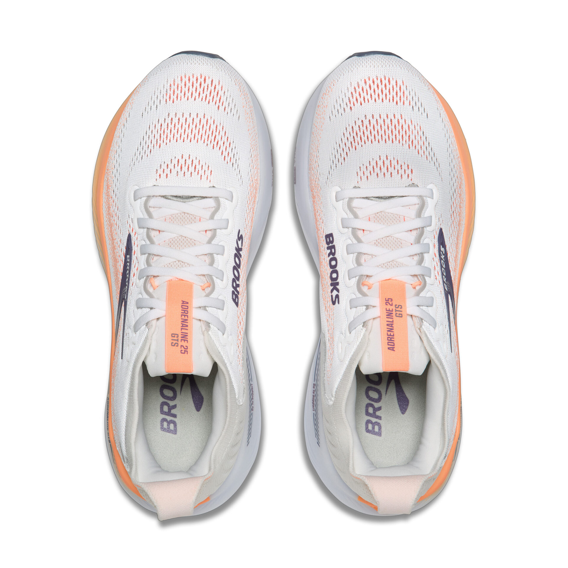 Brooks Women's Adrenaline GTS 25 - Oyster Mushroom/Peach/Grape - Image 5