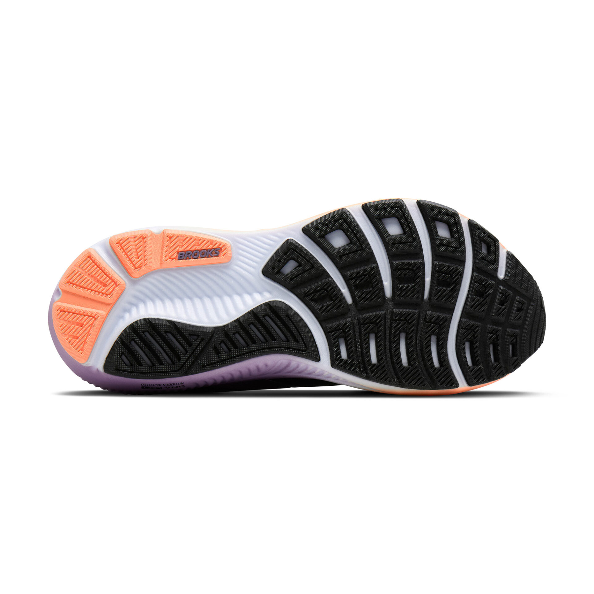 Brooks Women's Ghost 18 - Black/Mulled Grape/Peach - Image 6