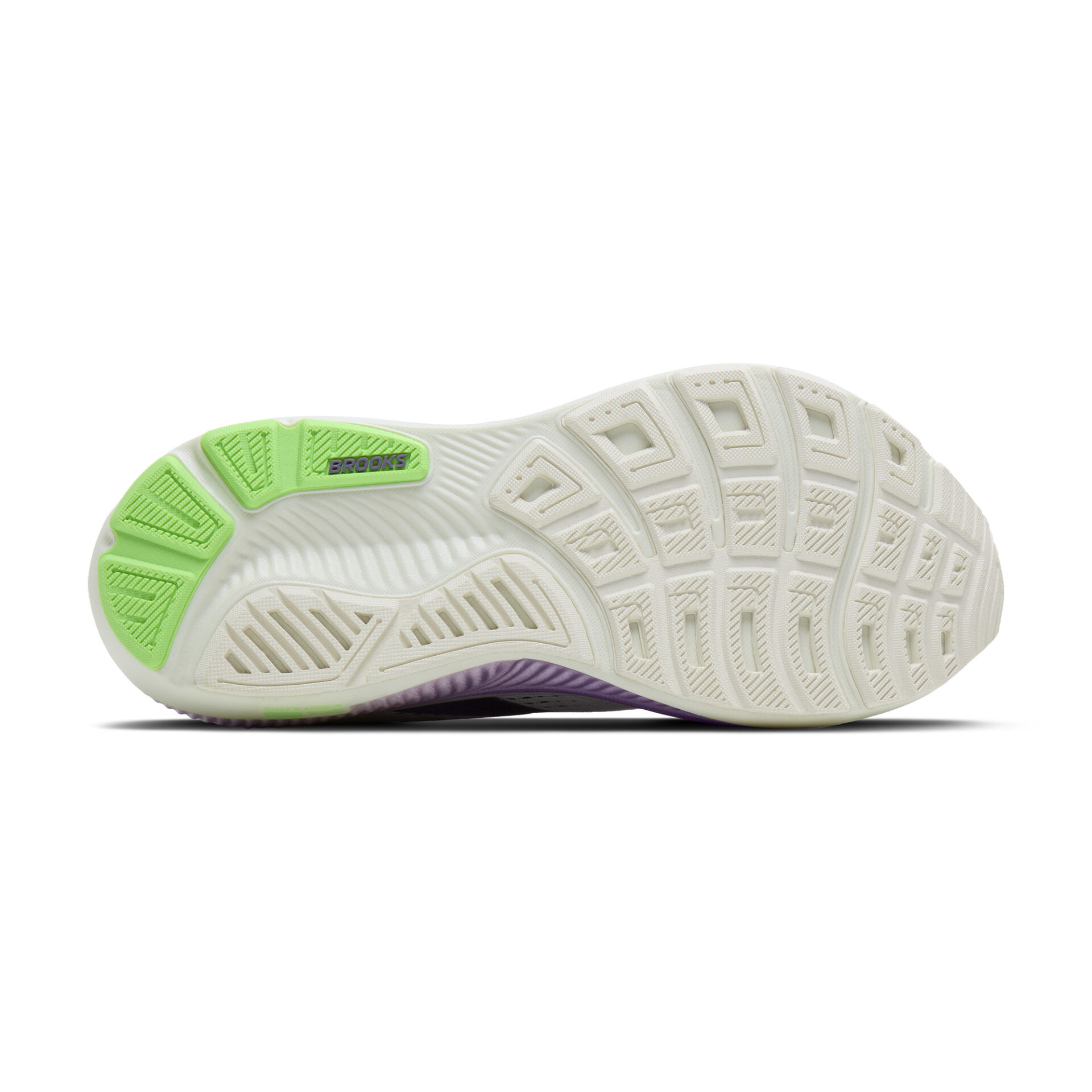 Brooks Women's Ghost 18 - White/Purple Hebe/Green - Image 6