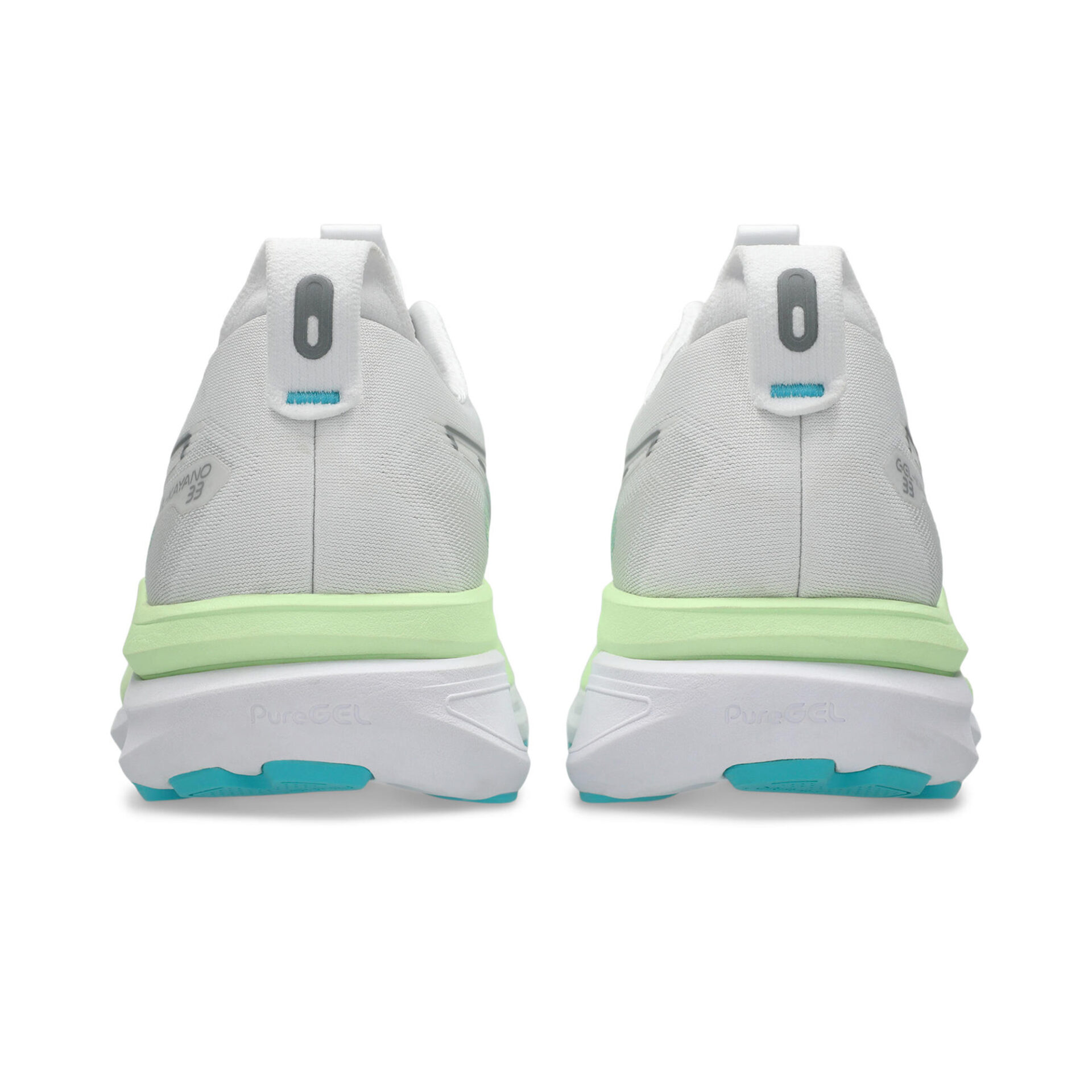 Asics Men's Gel-Kayano 33 - White/Energy Aqua - Image 7