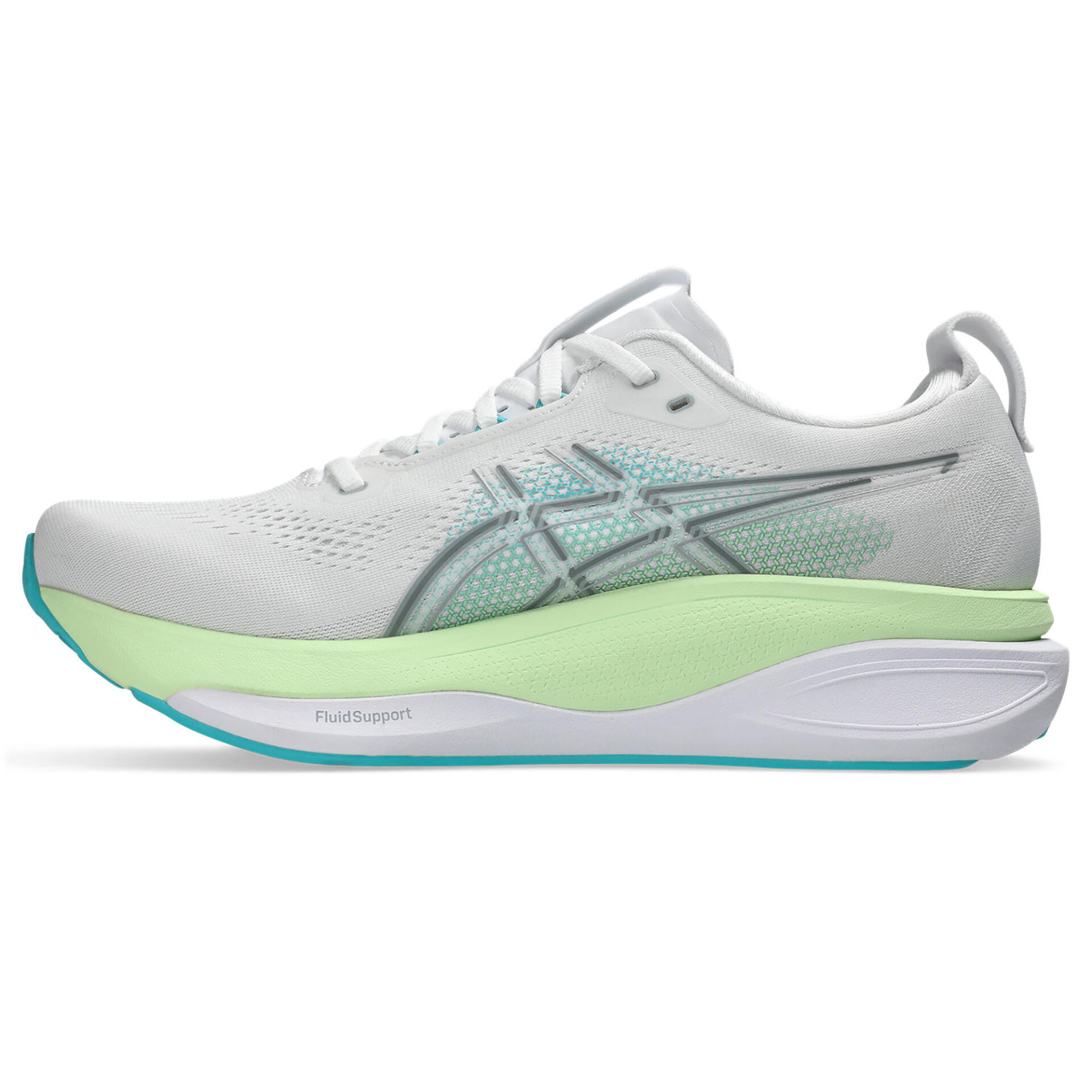Asics Men's Gel-Kayano 33 - White/Energy Aqua - Image 2