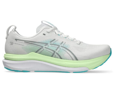 Asics Men's Gel-Kayano 33 - White/Energy Aqua
