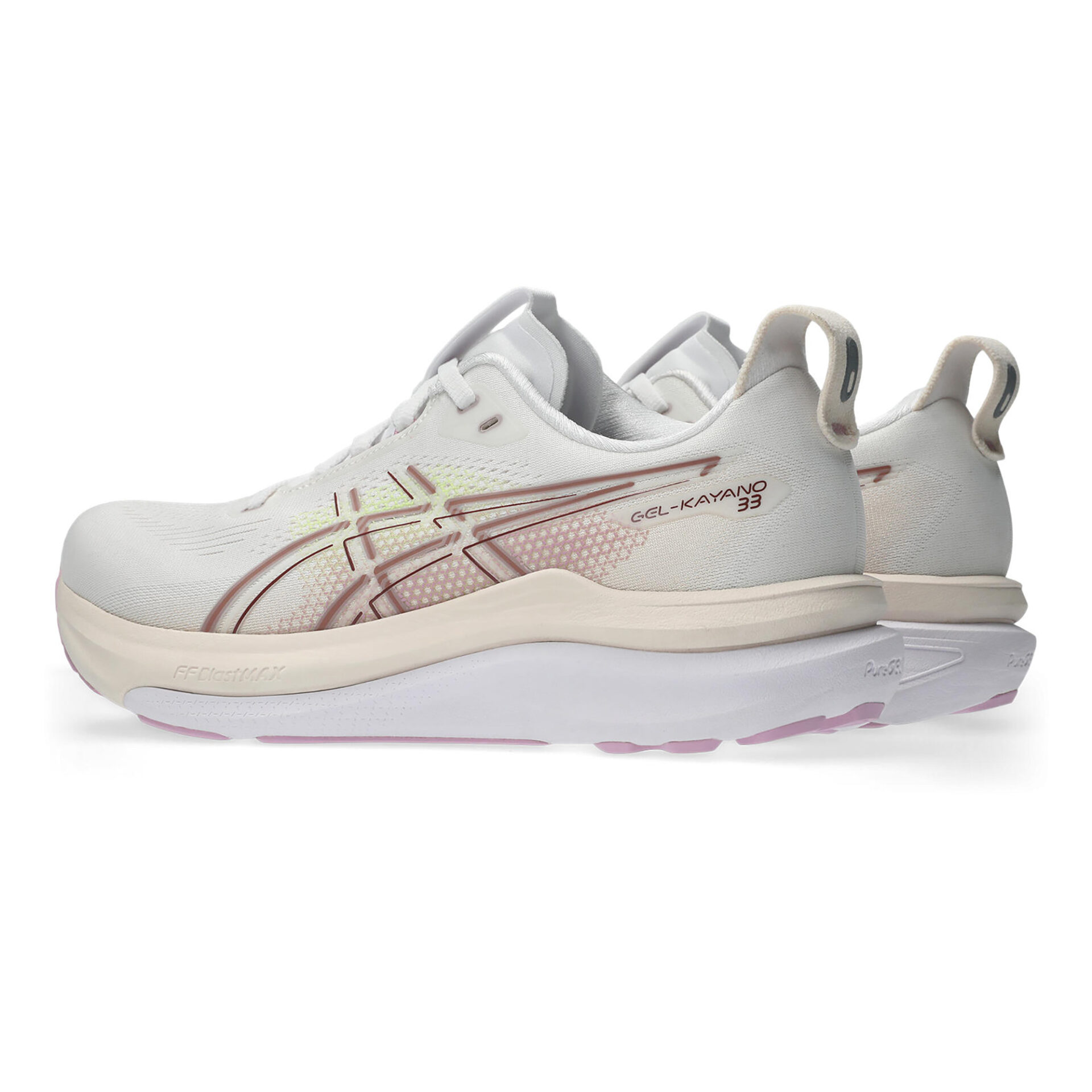 Asics Women's Gel-Kayano 33 - White/Hazy Lilac - Image 4