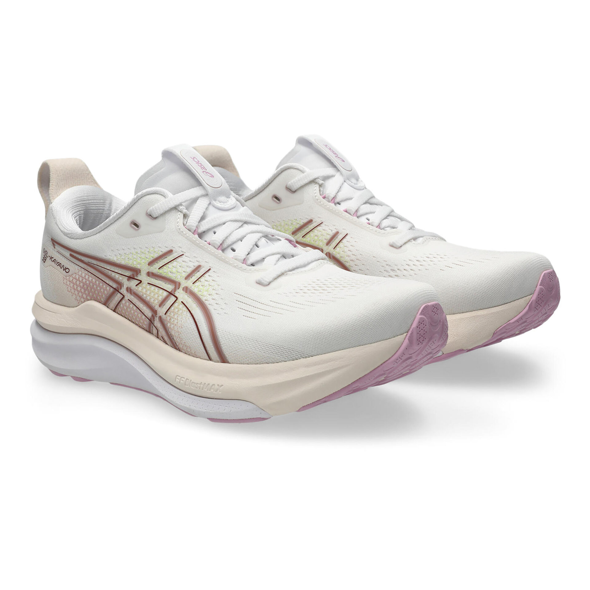 Asics Women's Gel-Kayano 33 - White/Hazy Lilac - Image 3