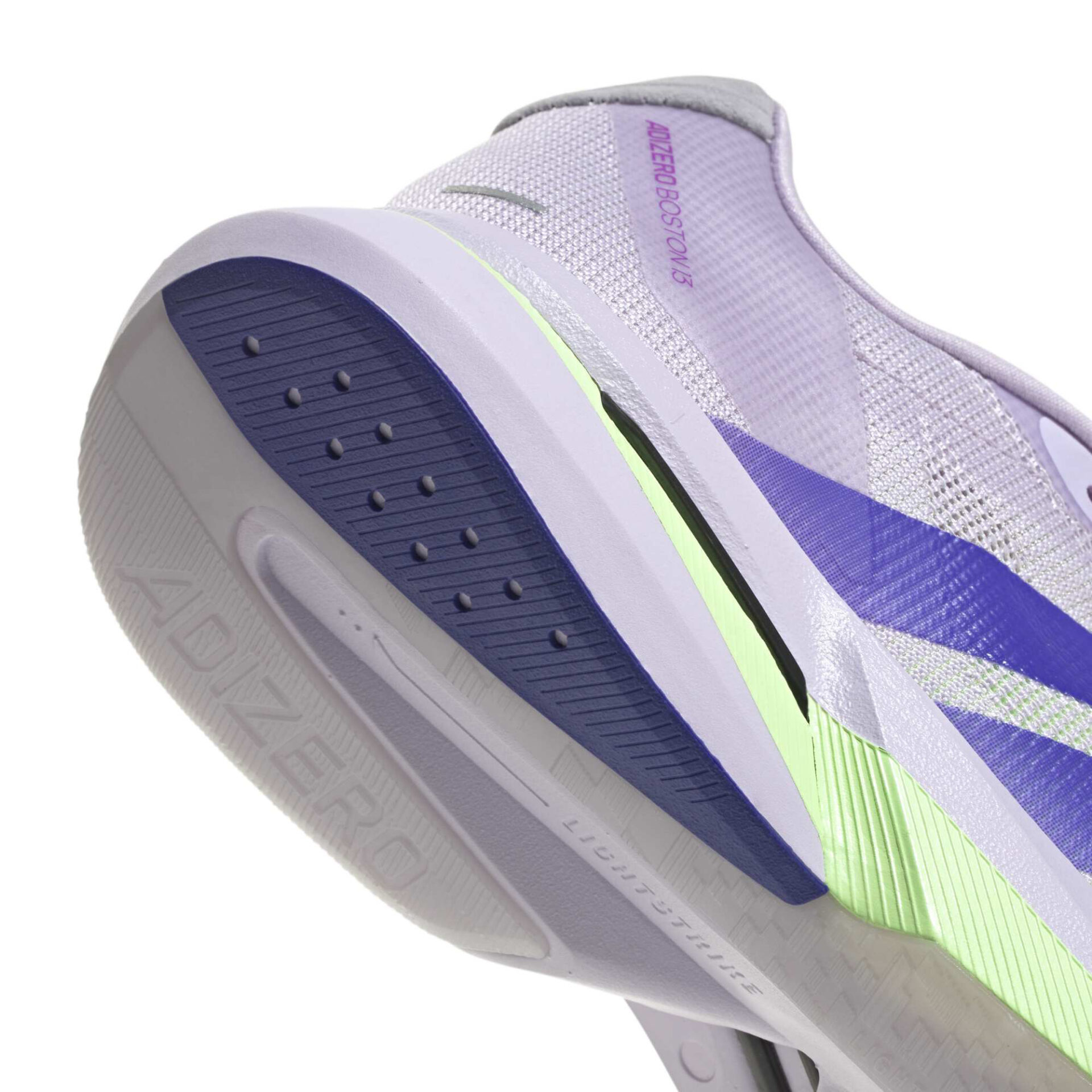 Adidas Men's Adizero Boston 13 - Purple Tint/Solar Purple/Green Spark - Image 8