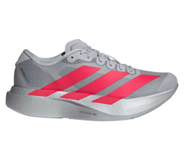 Adidas Women's Adizero Evo SL Woven - Silver Metallic/Lucid Red/Iron Metallic