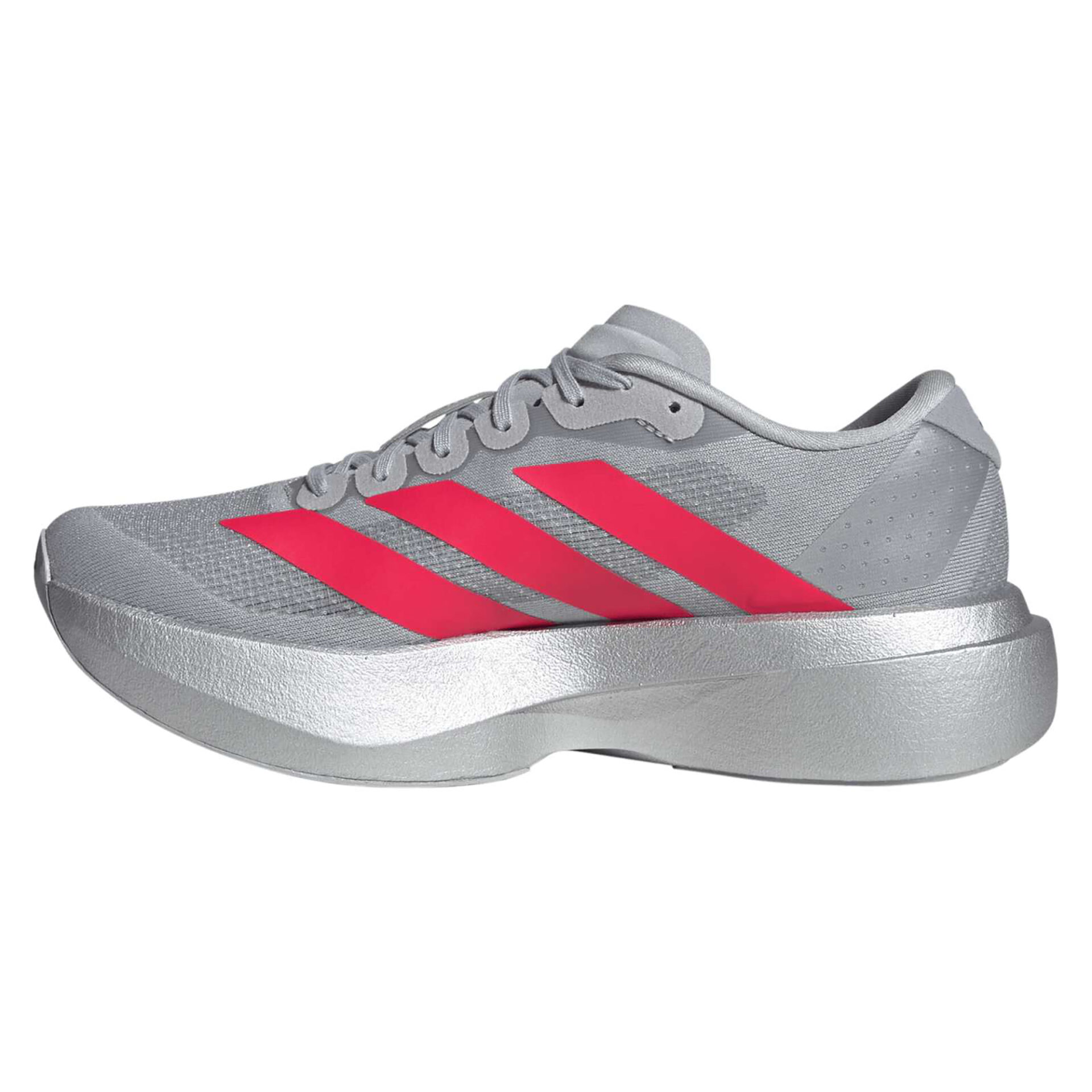 Adidas Women's Adizero Evo SL Woven - Silver Metallic/Lucid Red/Iron Metallic - Image 2