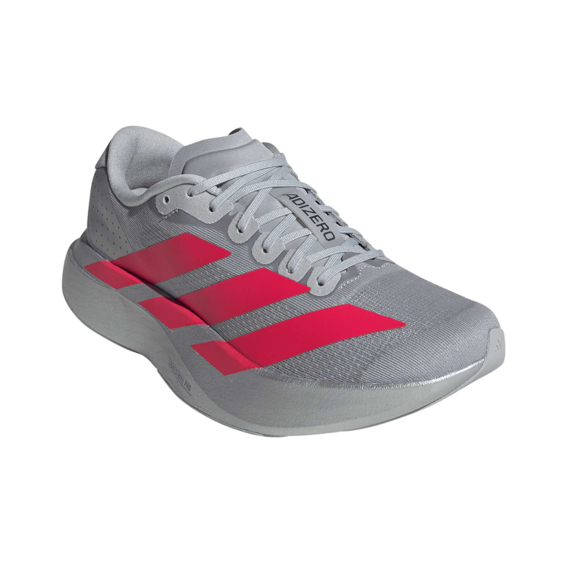 Adidas Women's Adizero Evo SL Woven - Silver Metallic/Lucid Red/Iron Metallic - Image 3