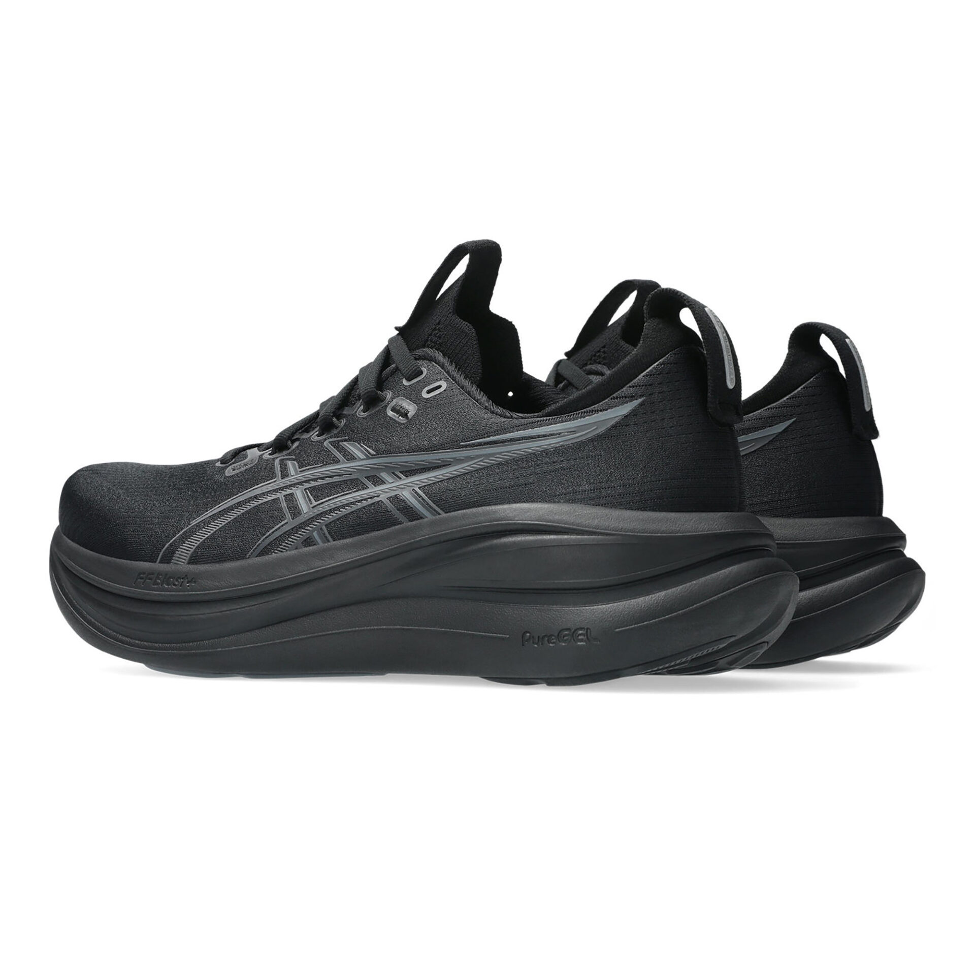 Asics Men's Gel-Nimbus 28 - Black/Graphite Grey - Image 4