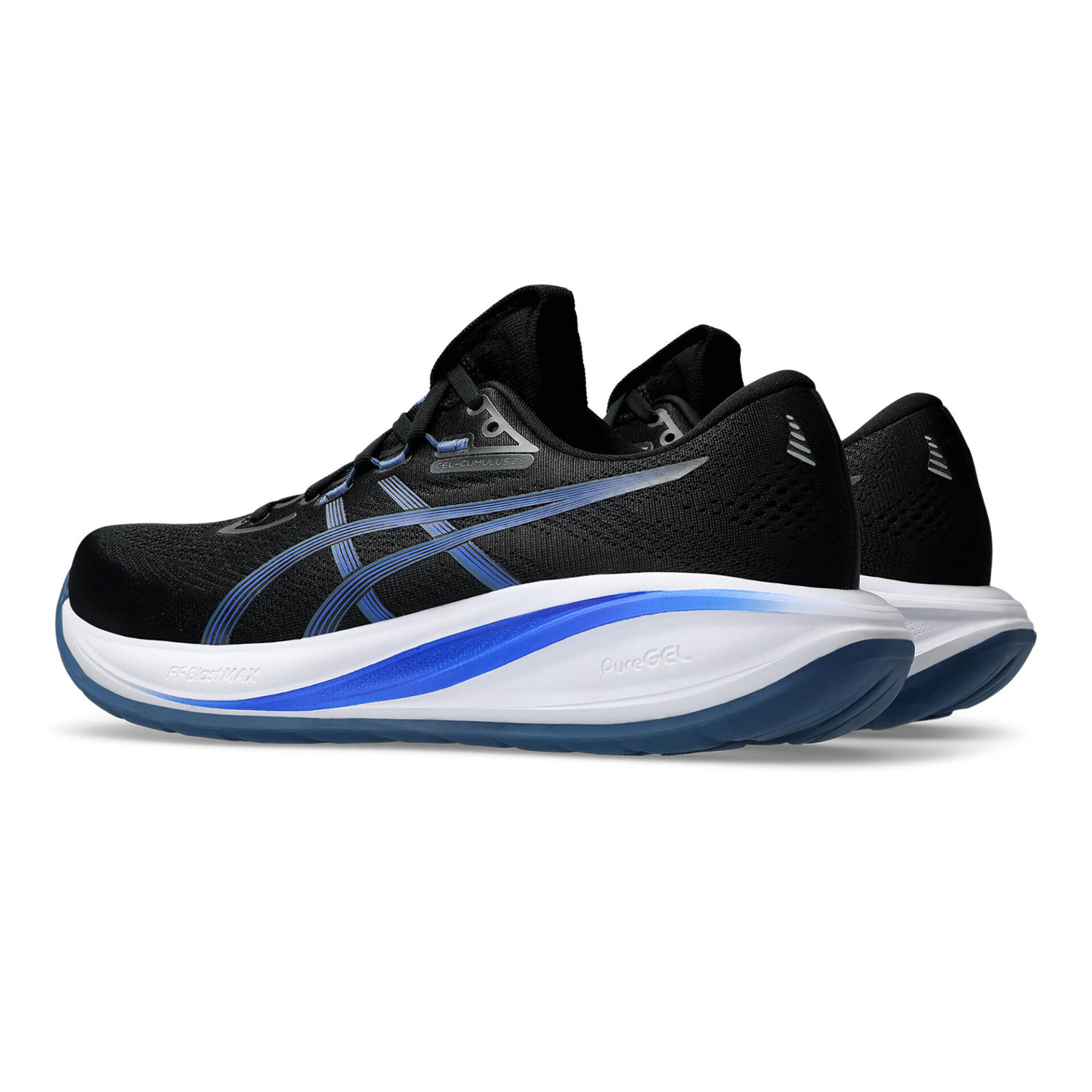 Asics Men's Gel-Cumulus 28 - Black/Neon Blue - Image 4