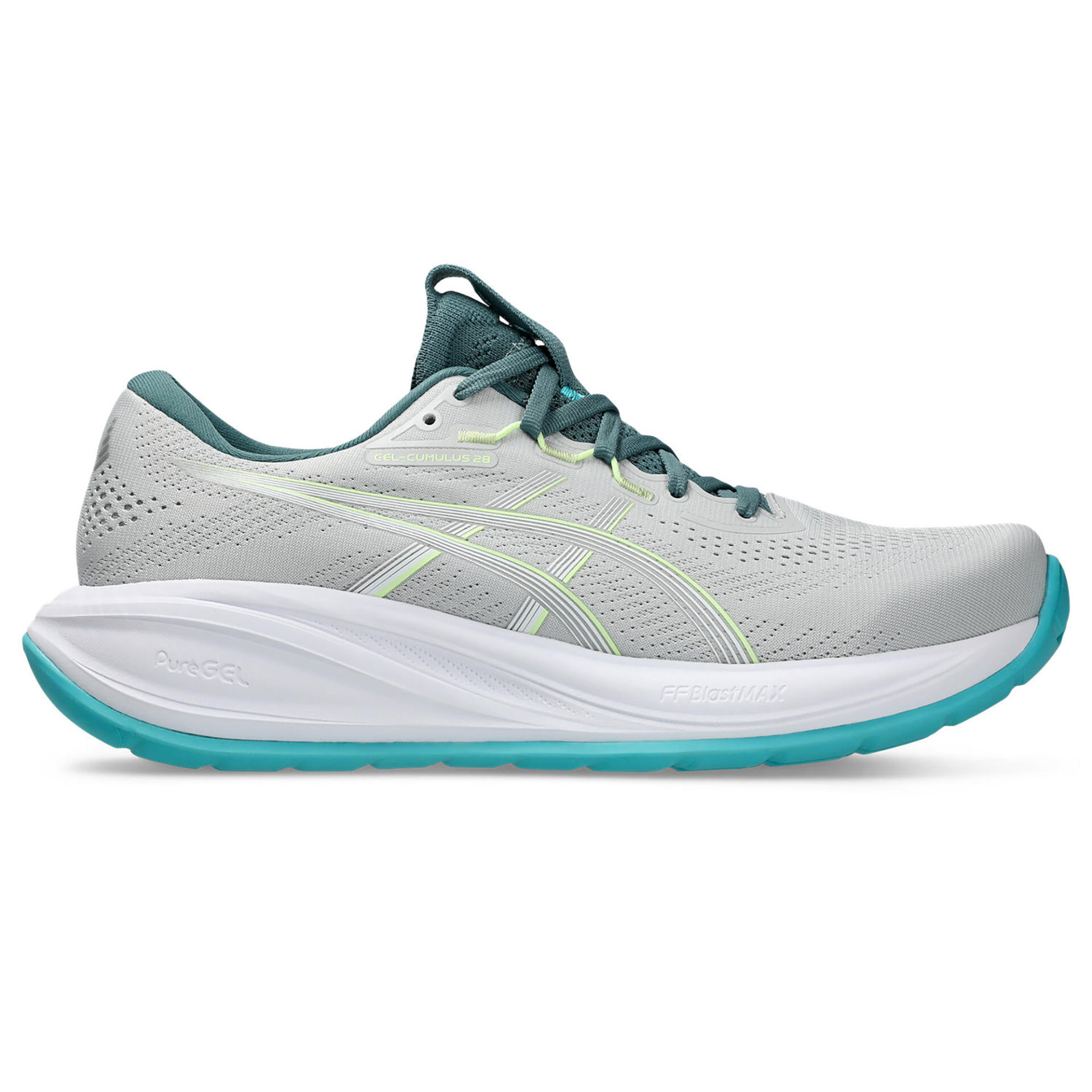 Asics Men's Gel-Cumulus 28 - Cloud Grey/Energy Aqua