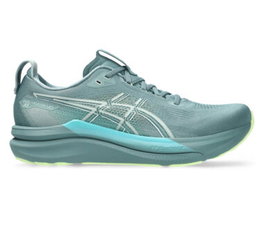 Asics Men's Gel-Kayano 33 - Foggy Teal/Illuminate Yellow