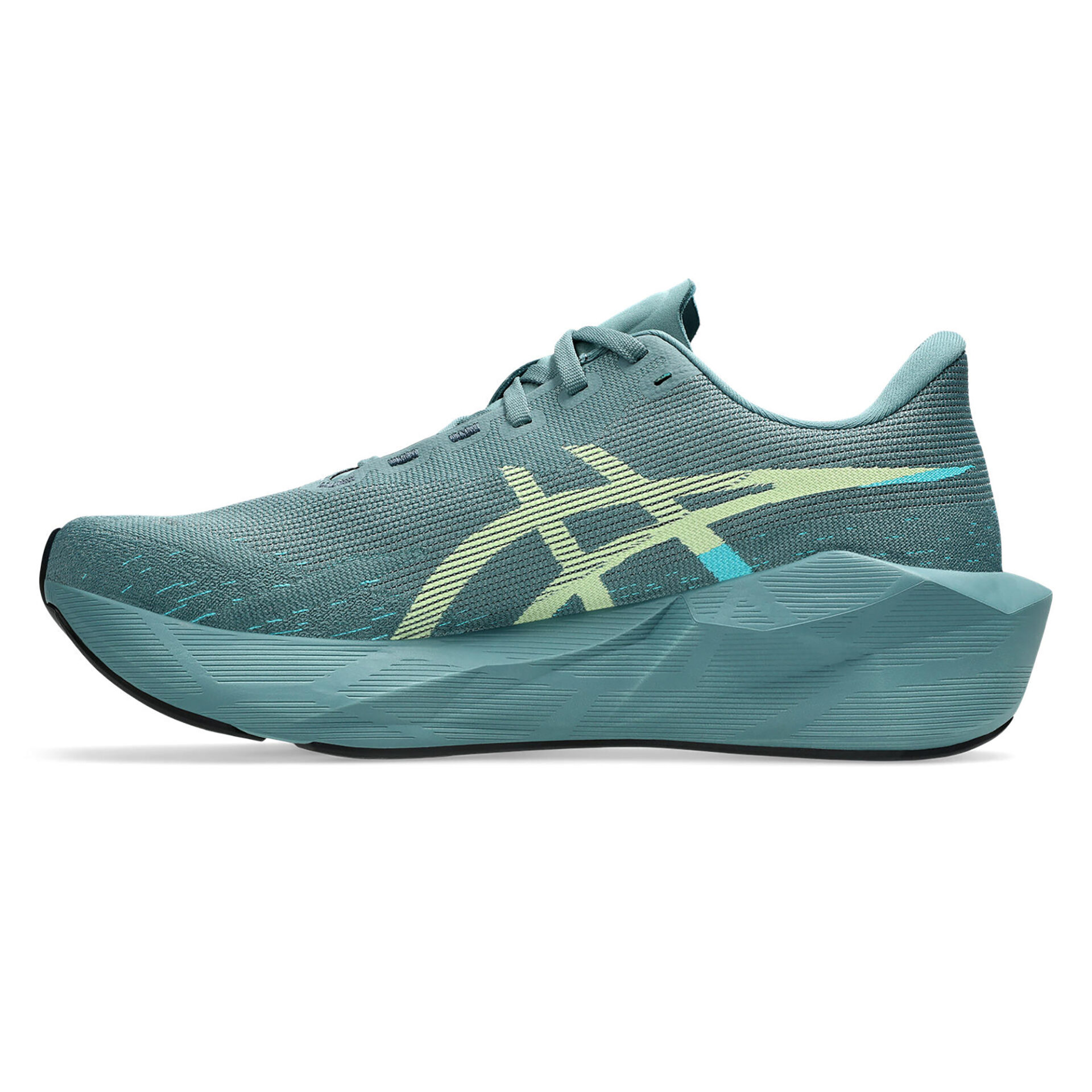 Asics Men's Novablast 6 - Foggy Teal/Illuminate Yellow - Image 2