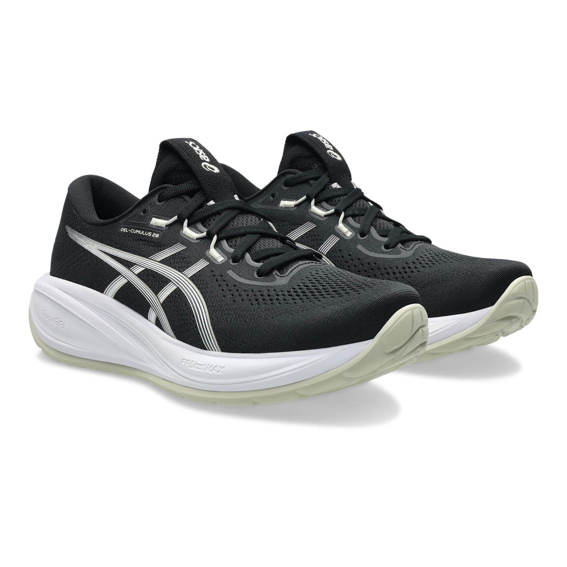 Asics Women's Gel-Cumulus 28 - Black/White - Image 3