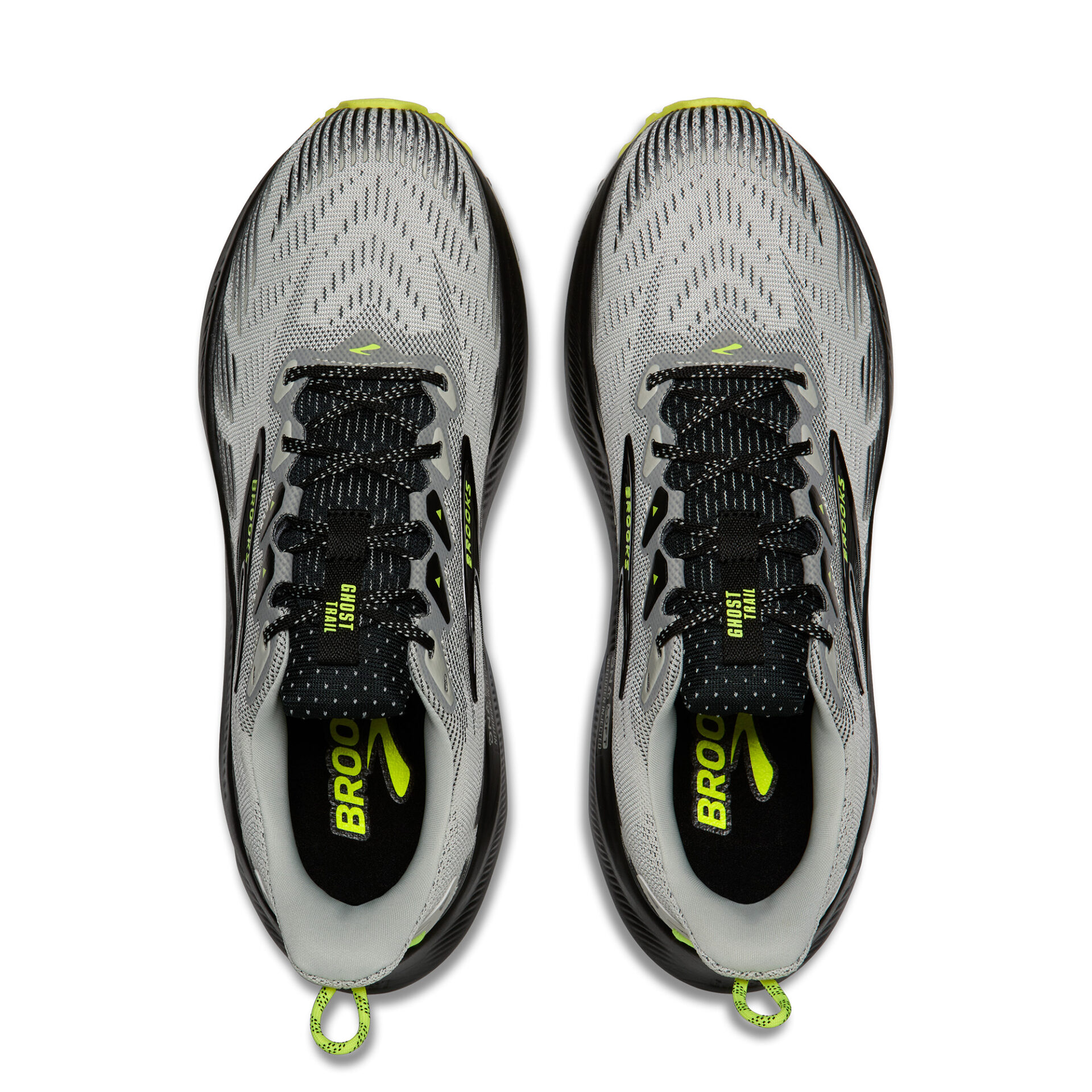 Brooks Men's Ghost Trail - Grey/Black/Nightlife - Image 5