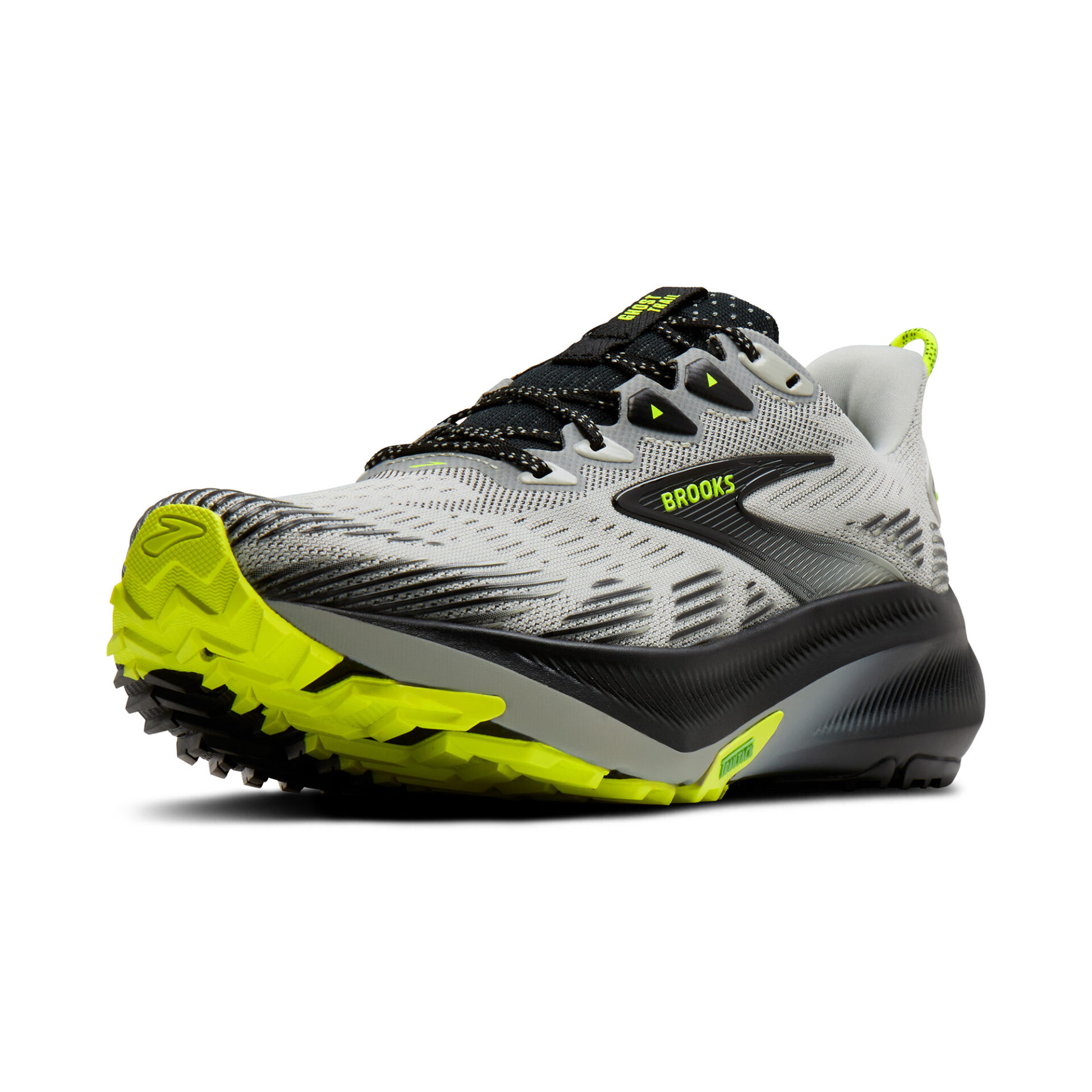 Brooks Men's Ghost Trail - Grey/Black/Nightlife - Image 4
