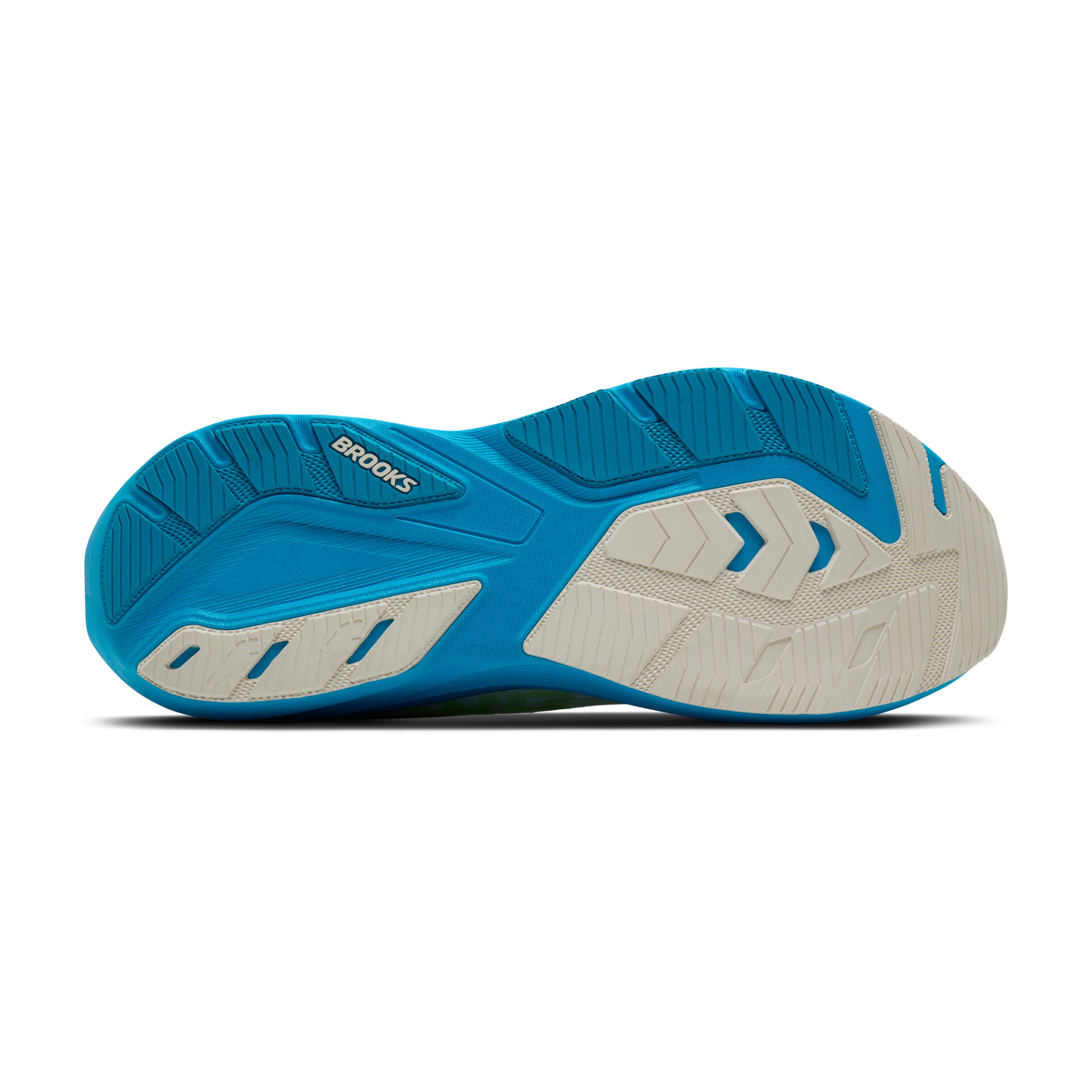 Brooks Men's Ghost Amp - White/Blue/Paradise Green - Image 6
