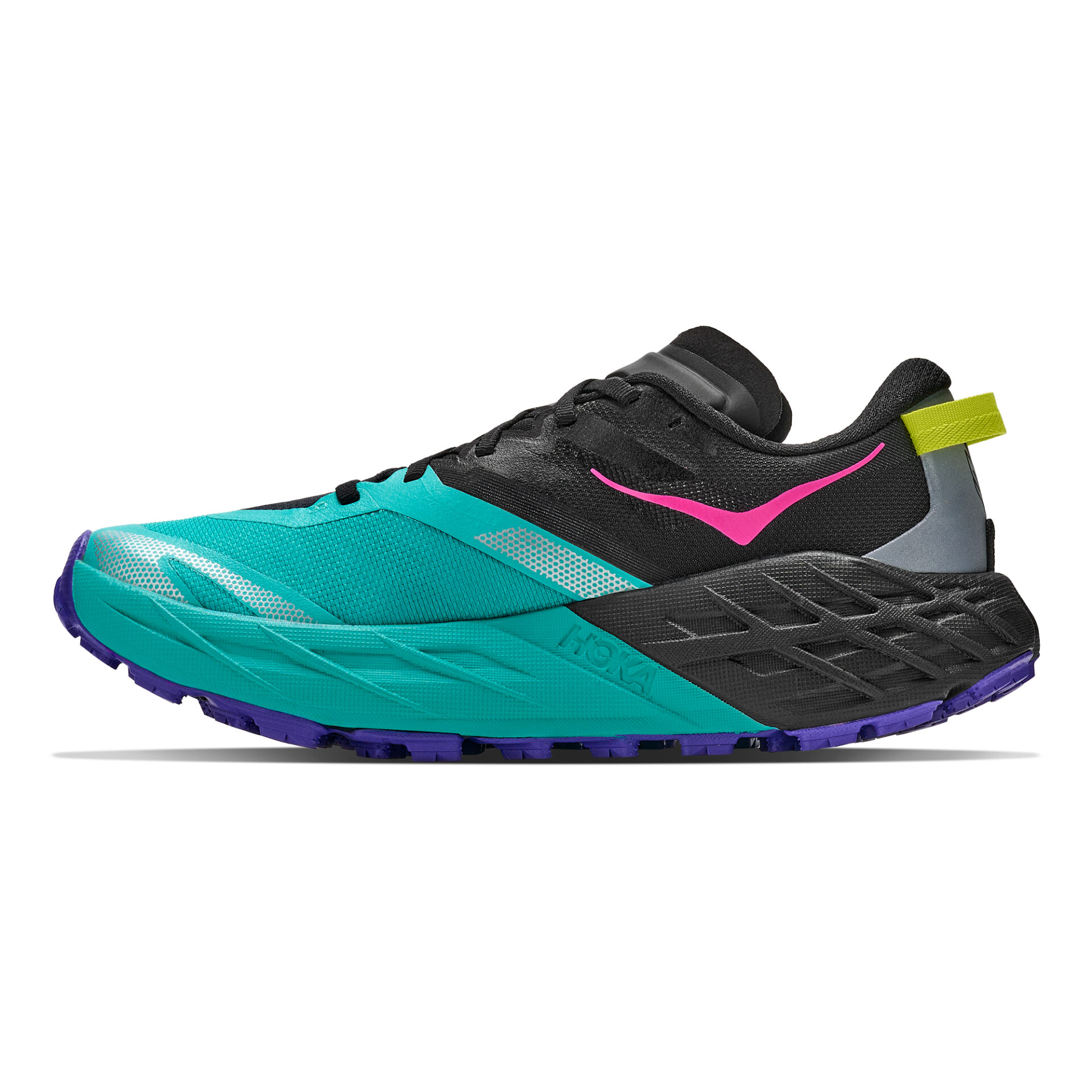 Hoka Women's Speedgoat 7 - Black/Electric Aqua - Image 2