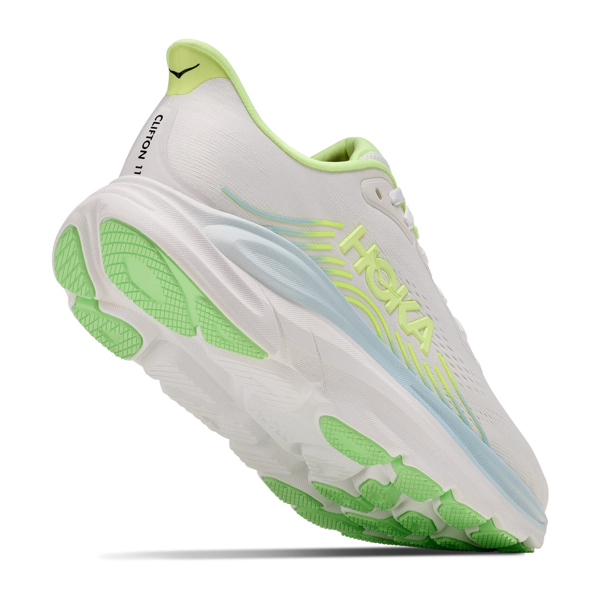 Hoka Women's Clifton 11 - Frost/Neon Yuzu - Image 5