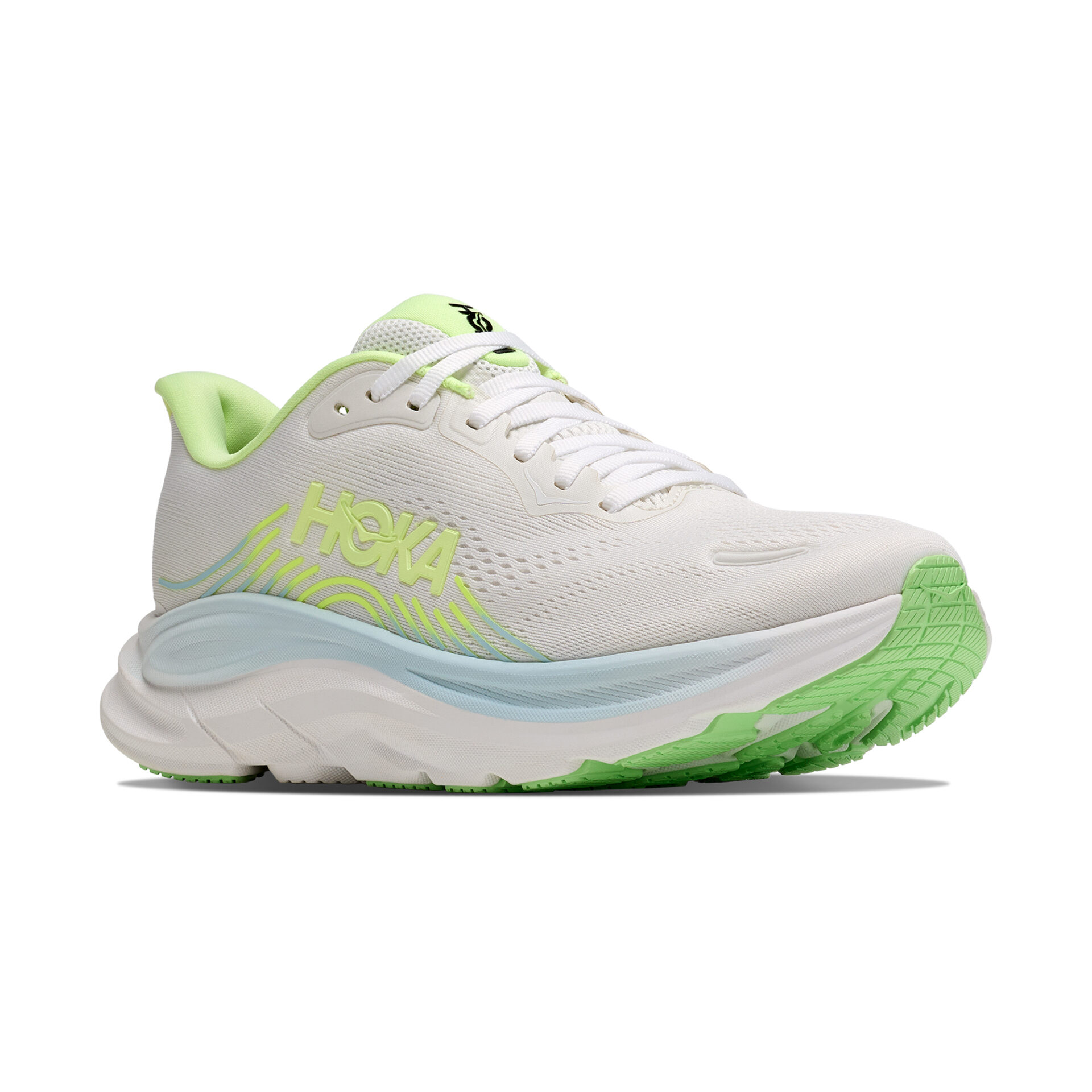 Hoka Women's Clifton 11 - Frost/Neon Yuzu - Image 3