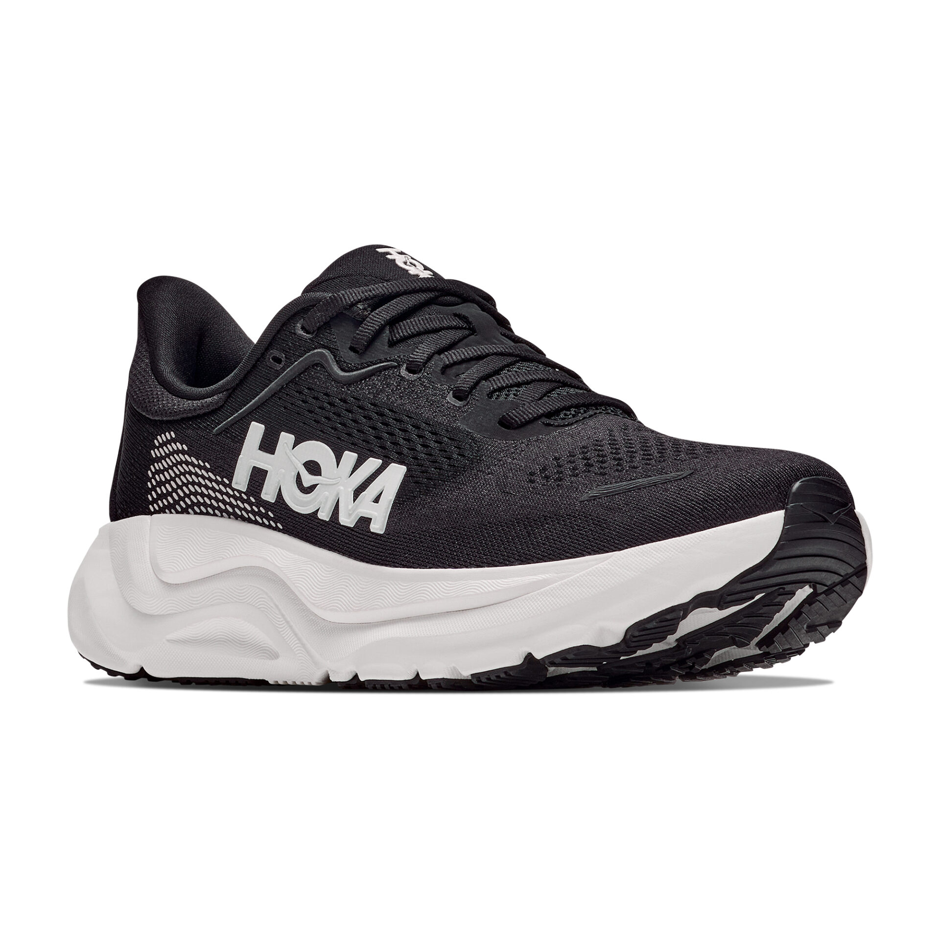 Hoka Men's Arahi 9 (Wide 2E) - Black/White - Image 3