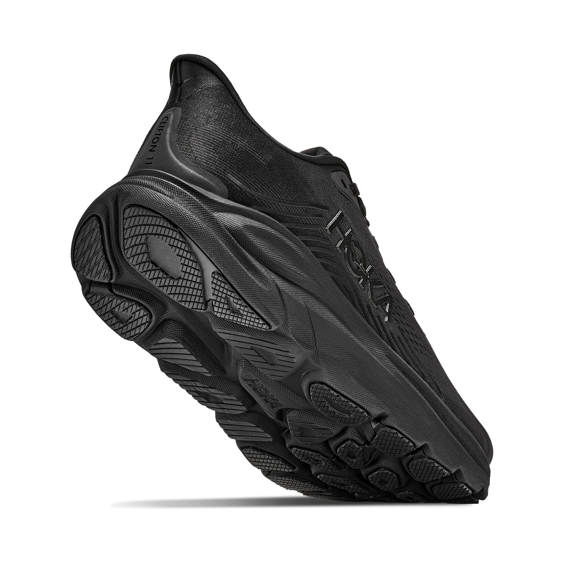 Hoka Men's Clifton 11 (Wide 2E) - Black/Black - Image 5