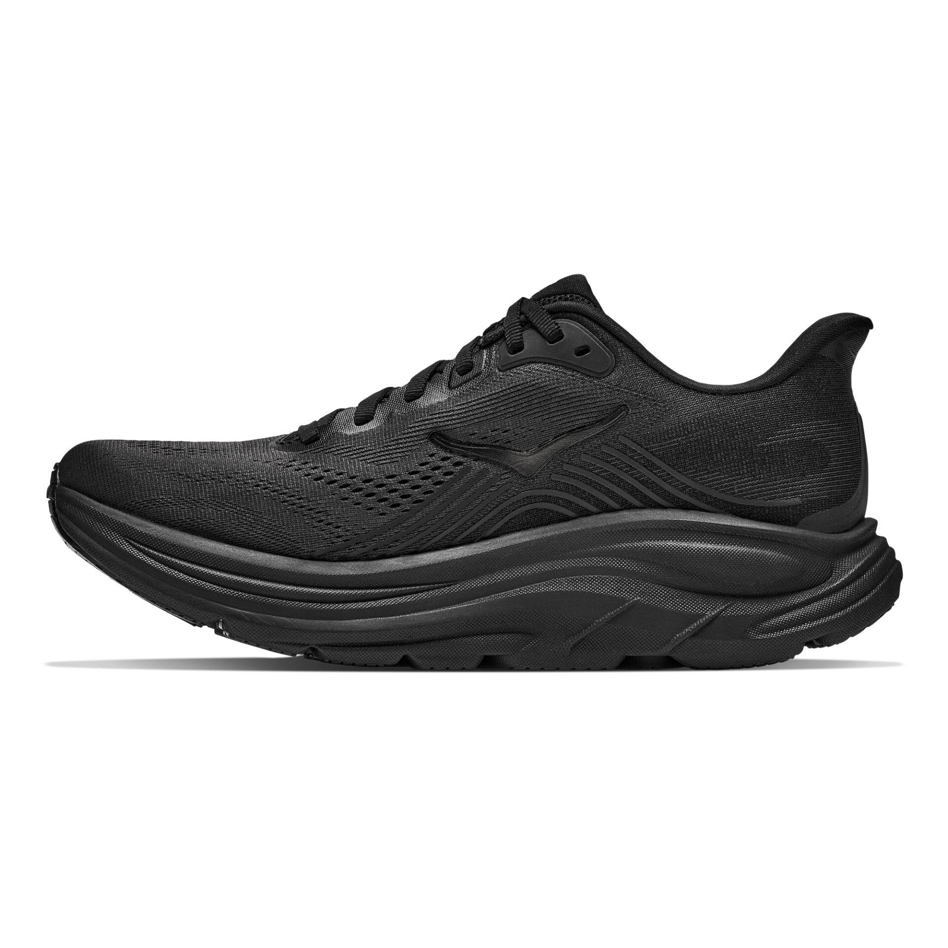 Hoka Men's Clifton 11 (Wide 2E) - Black/Black - Image 2