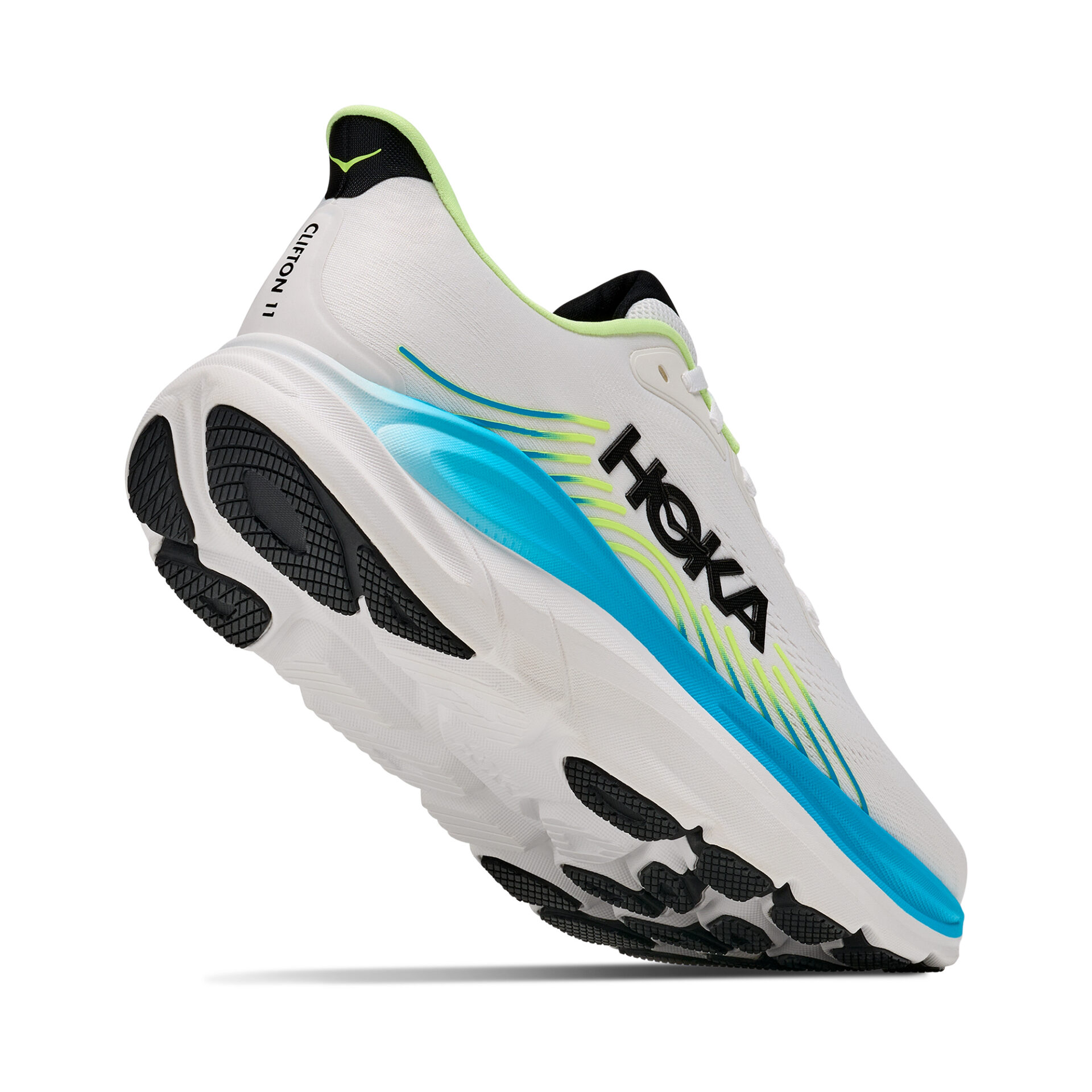Hoka Men's Clifton 11 (Wide 2E) - Frost/Black - Image 5