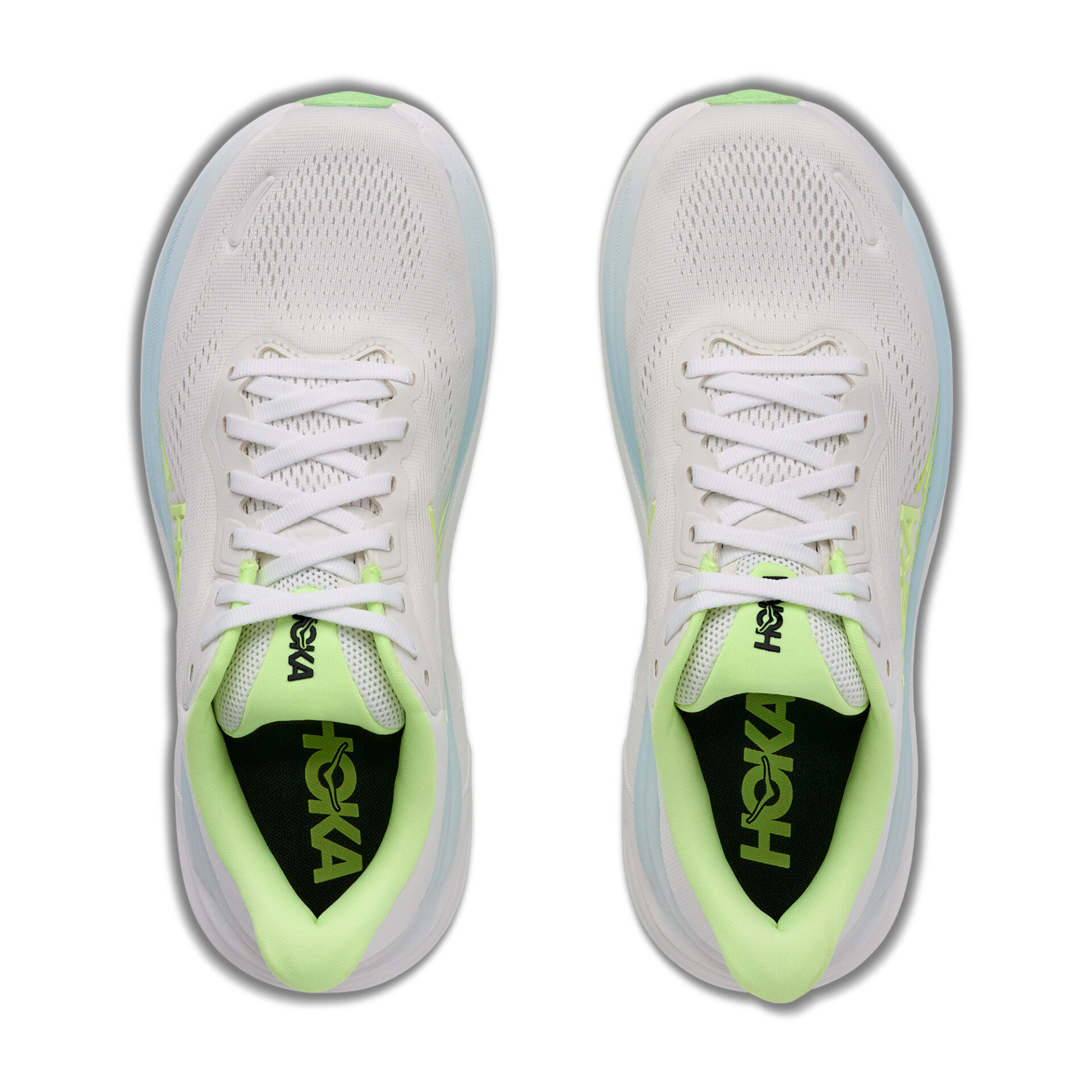 Hoka Women's Clifton 11 (Wide D) - Frost/Neon Yuzu - Image 6