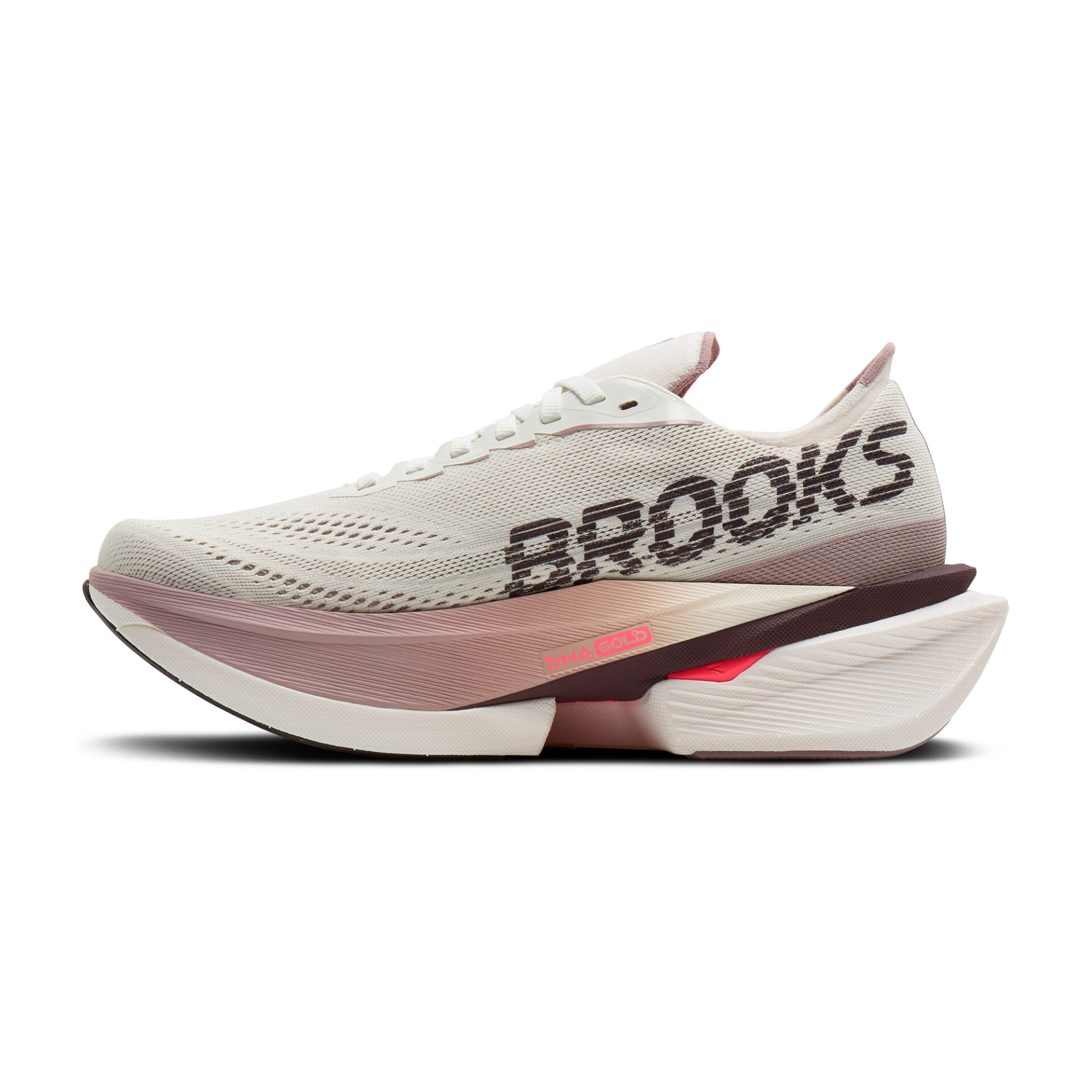 Brooks Women's Hyperion Max 4 - Coconut/Raisin/Pink - Image 2