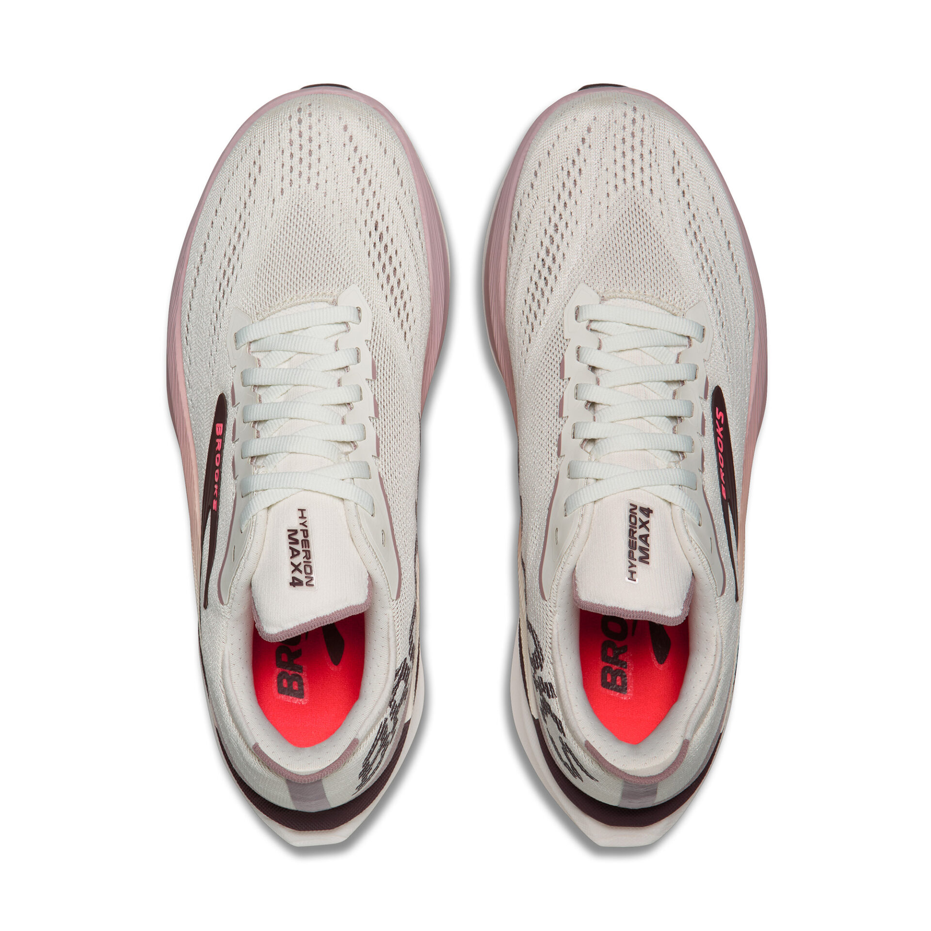 Brooks Women's Hyperion Max 4 - Coconut/Raisin/Pink - Image 5