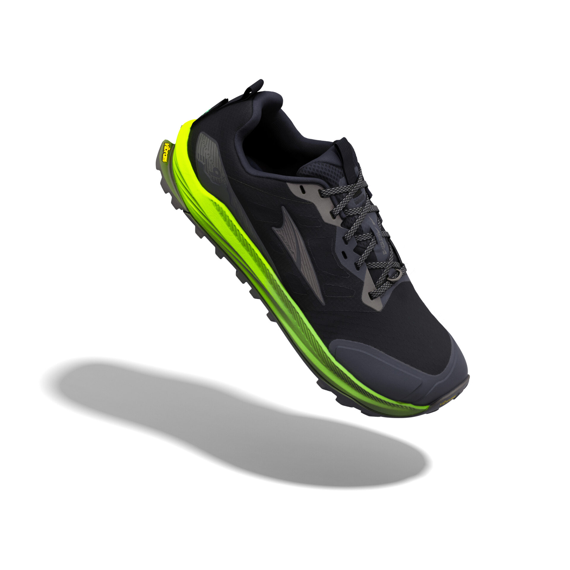 Altra Men's Lone Peak 9+ - Black/Dk Gll Gry/Grn Gcko - Image 4