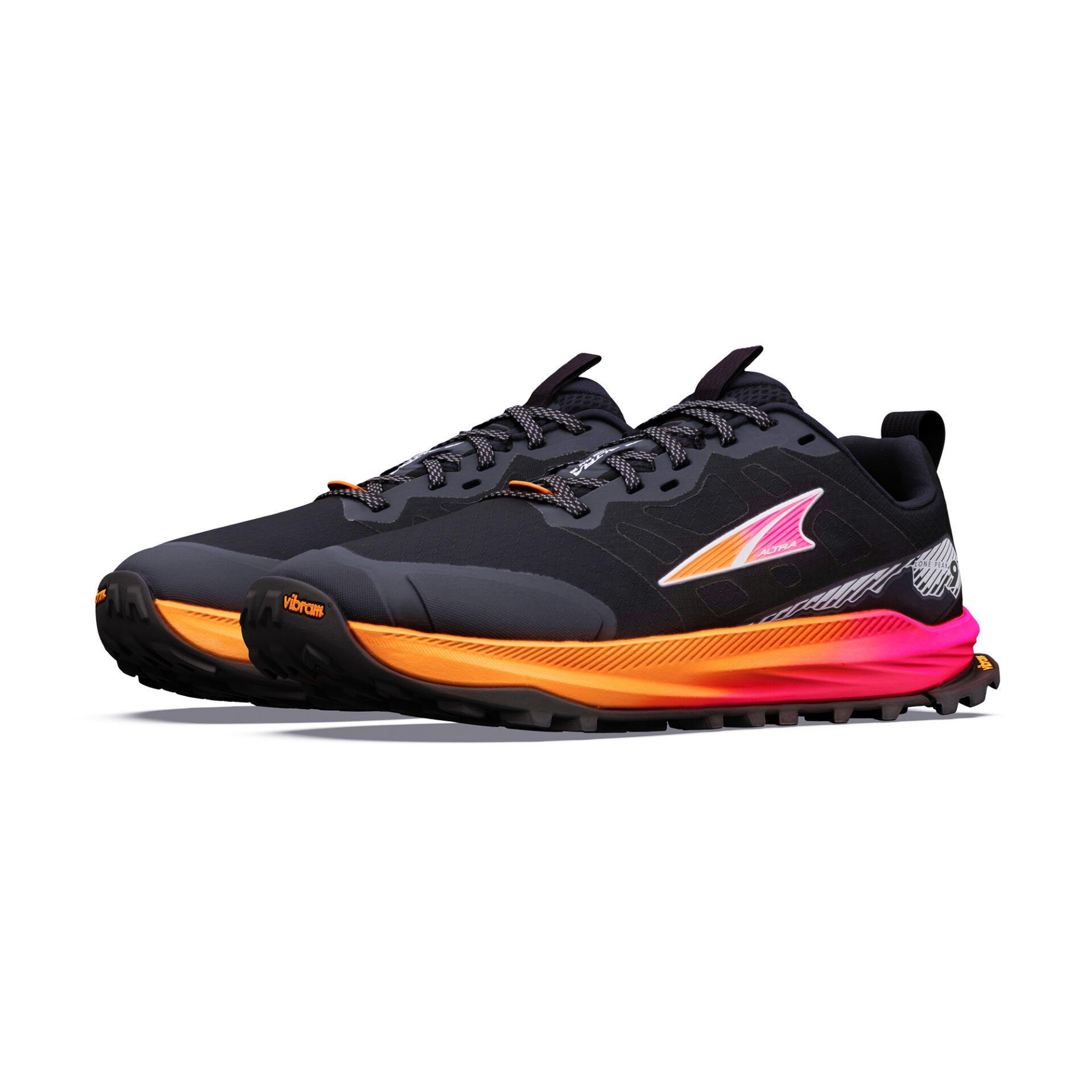 Altra Women's Lone Peak 9+ - Black/Knockout Pink/White - Image 3