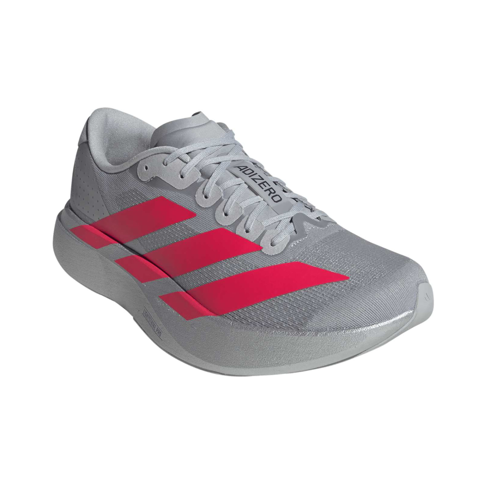 Adidas Men's Adizero Evo SL - Silver Metallic/Lucid Red/Iron Metallic - Image 3