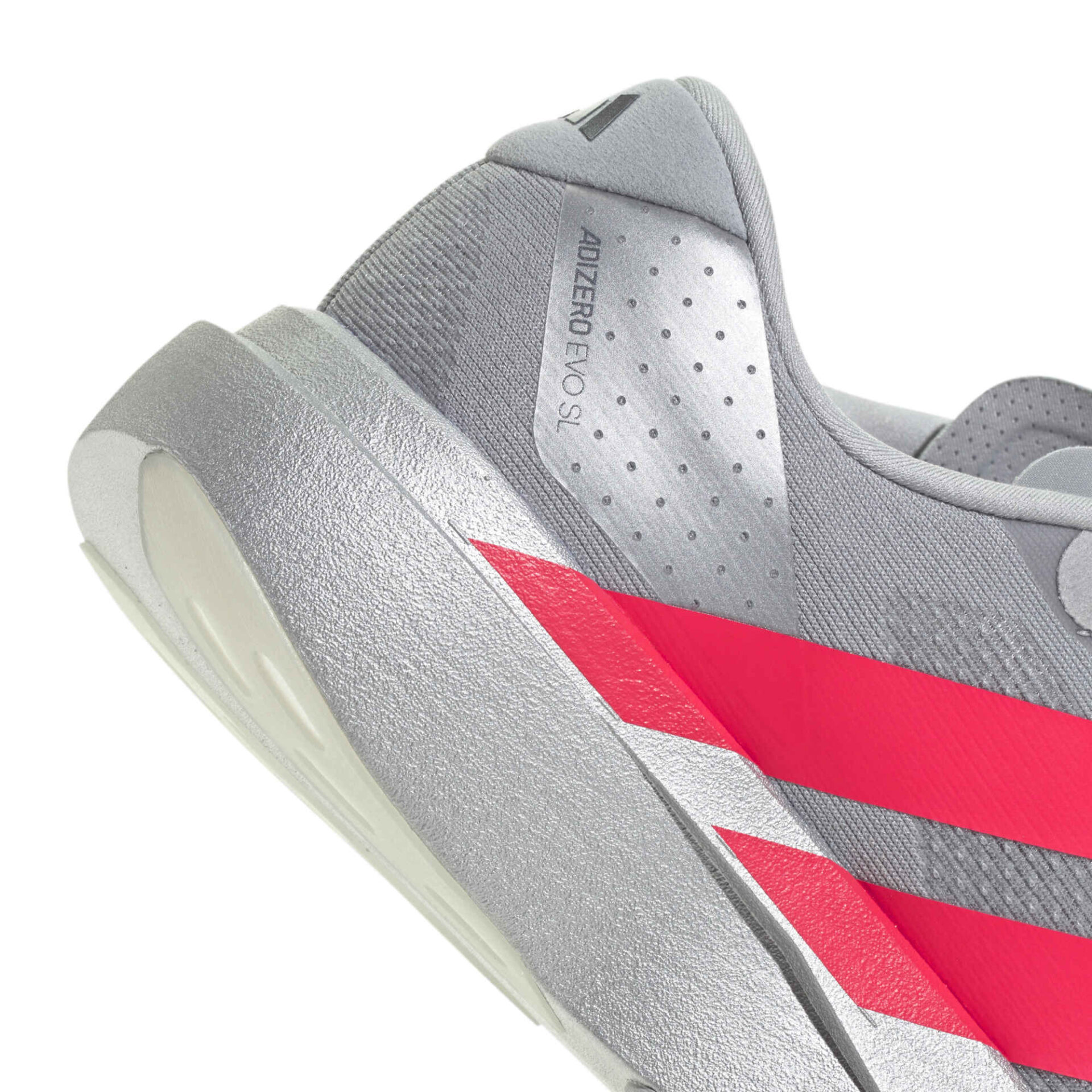 Adidas Men's Adizero Evo SL - Silver Metallic/Lucid Red/Iron Metallic - Image 8