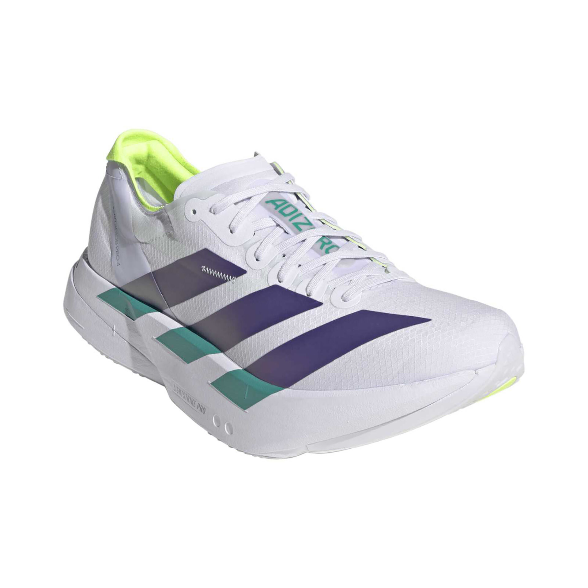 Adidas Men's Adizero Adios Pro 4 - Frozen Purple/Solar Purple/Signal Green - Image 3