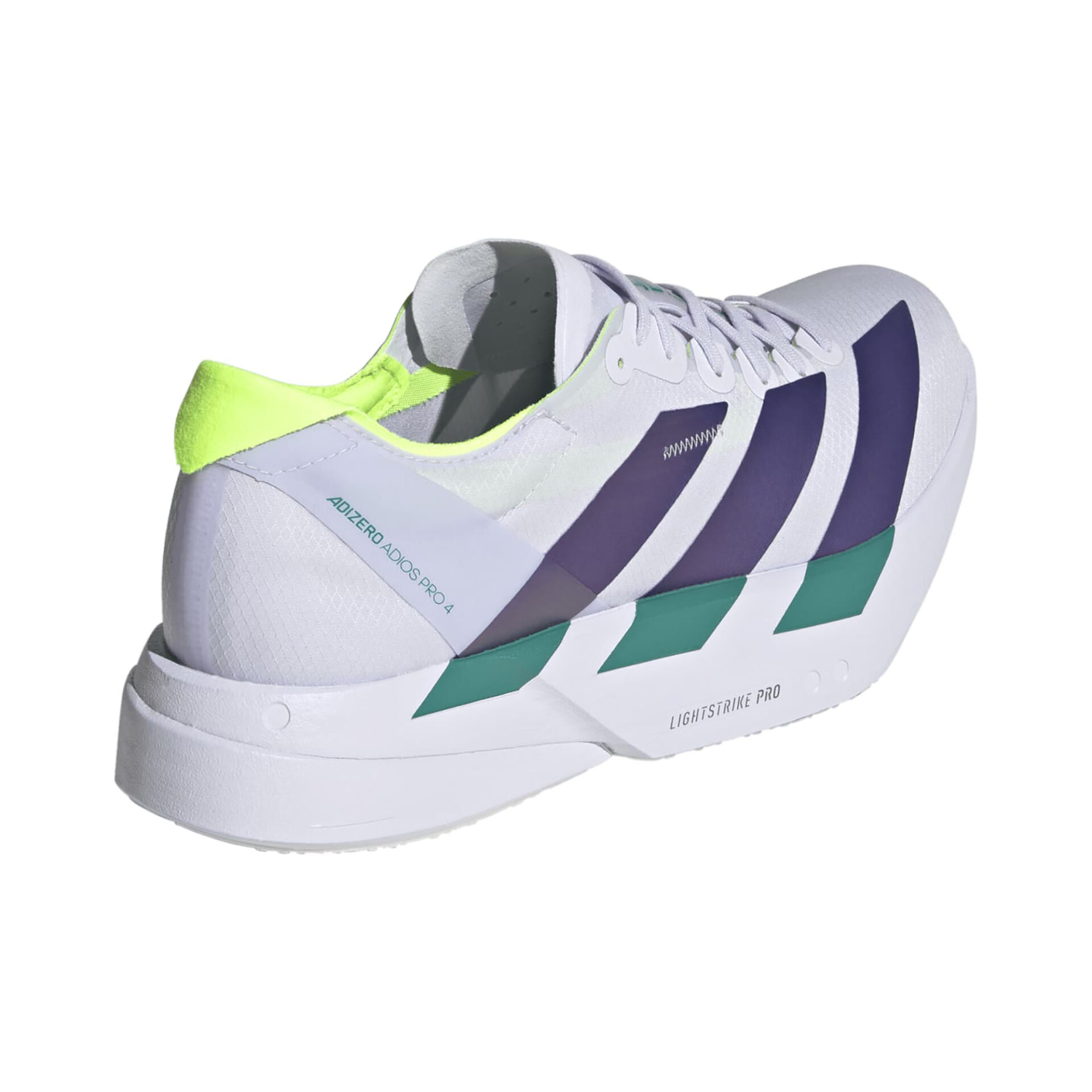 Adidas Men's Adizero Adios Pro 4 - Frozen Purple/Solar Purple/Signal Green - Image 4