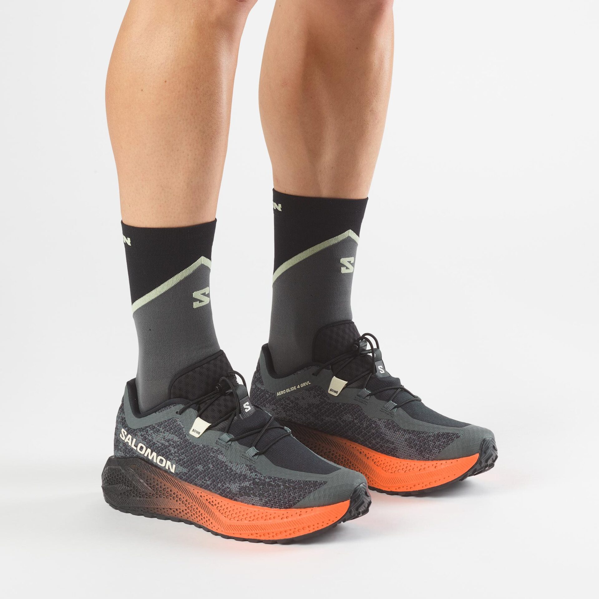 Salomon Men's Aero Glide 4 GRVL - Urban Chic/Black/Lime Cream - Image 6