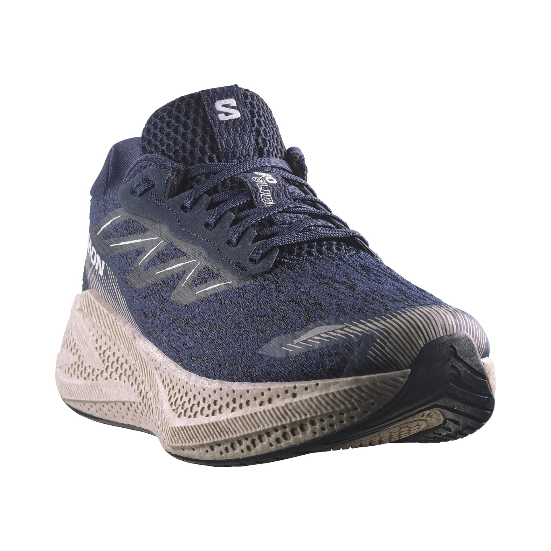 Salomon Men's Aero Glide 4 - Maritime Blue/Silver Cloud/White - Image 3