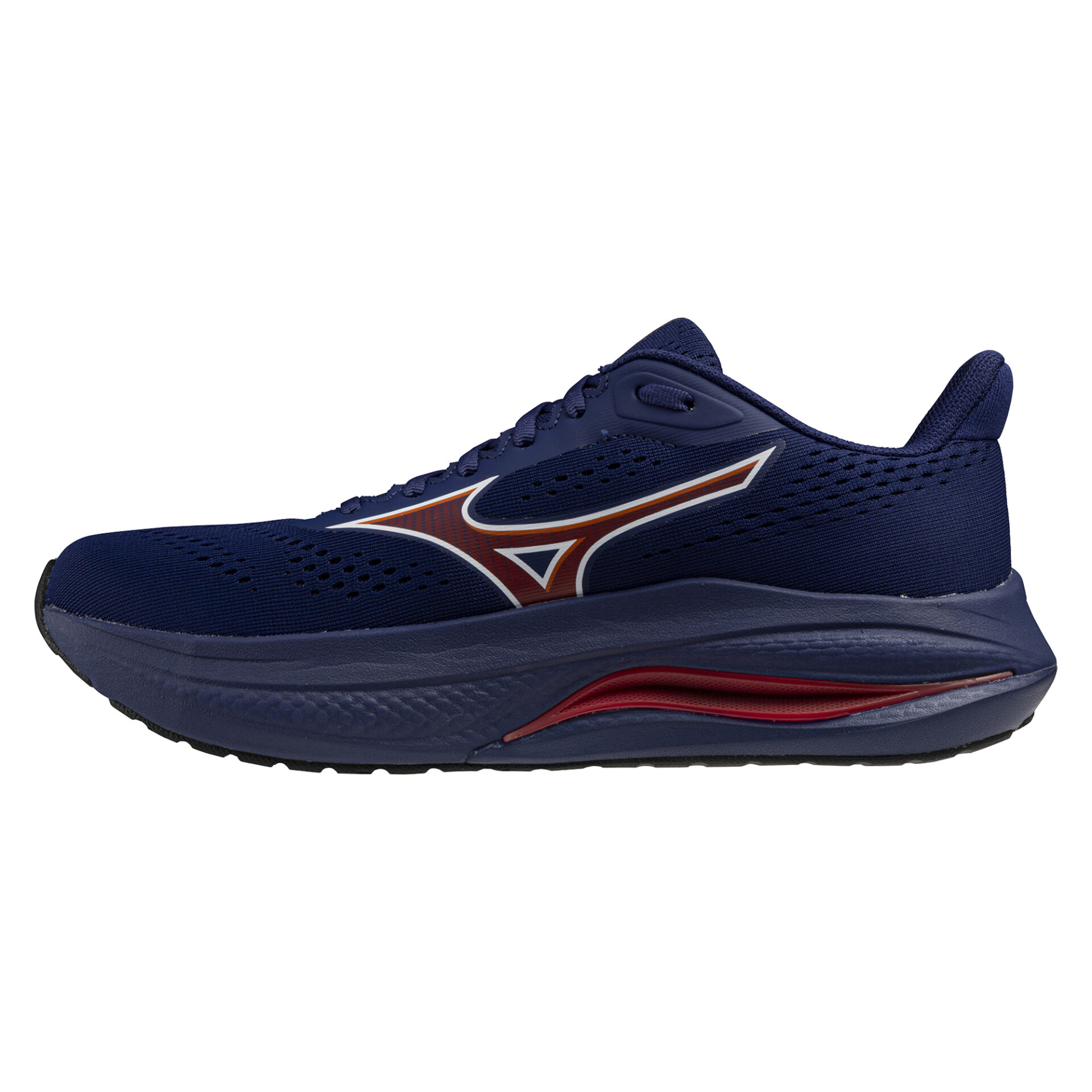 Mizuno Men's Wave Inspire 22 - Beacon Blue/Tomato Puree/Firecracker - Image 2