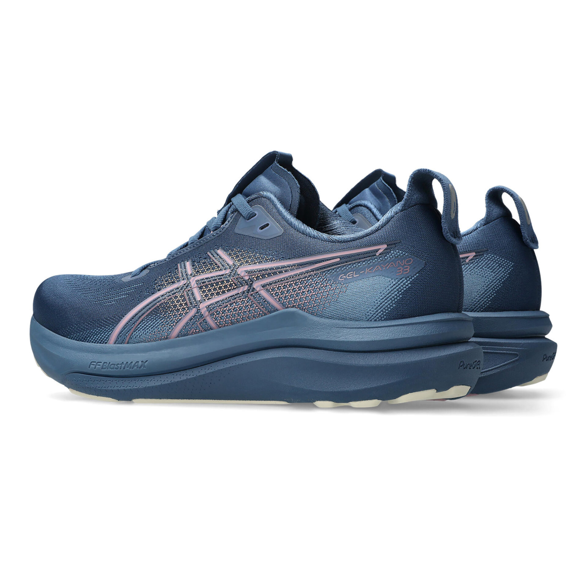 Asics Women's Gel-Kayano 33 - Grand Shark/Taro Purple - Image 4