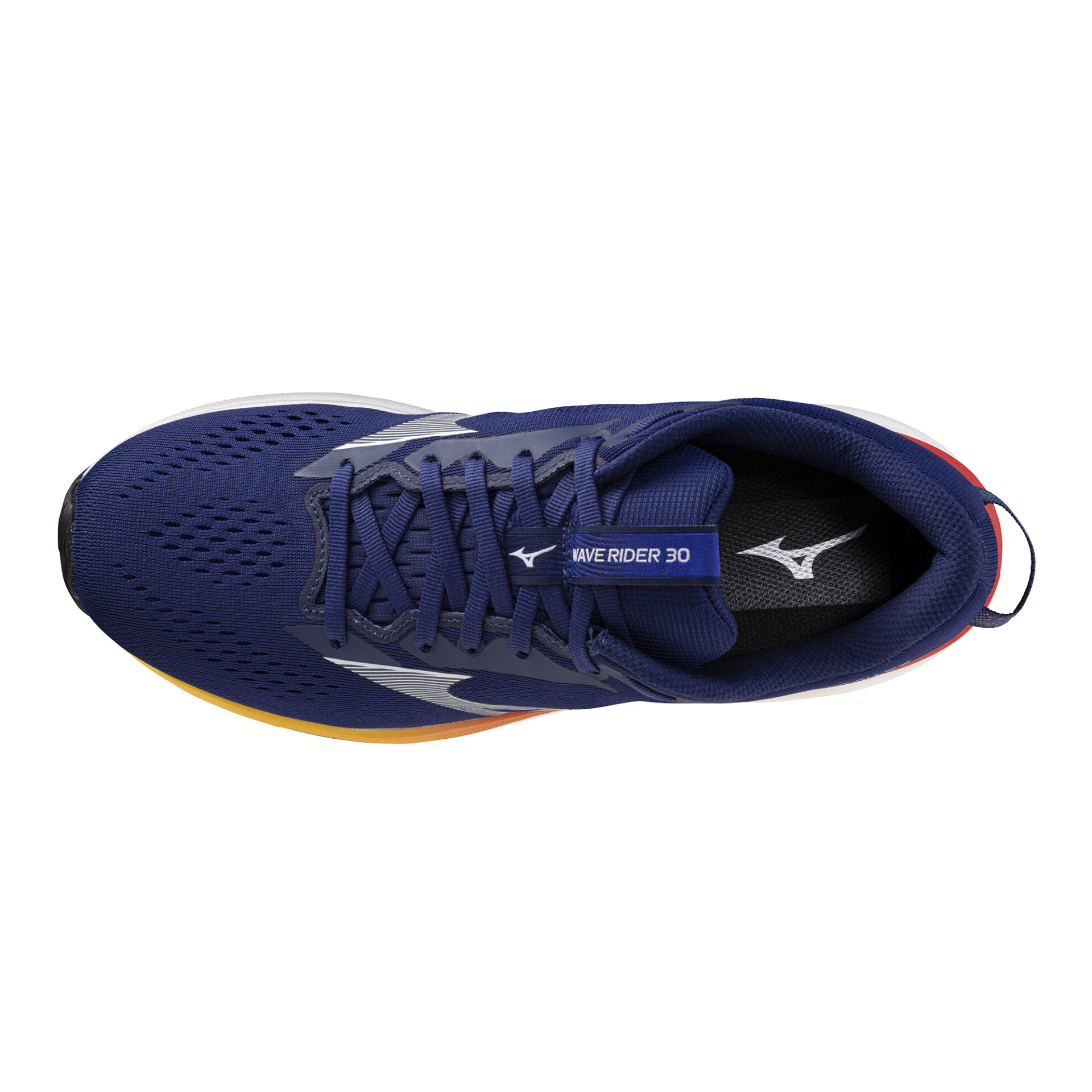 Mizuno Men's Wave Rider 30 - Beacon Blue/White/Artisan's Go - Image 3