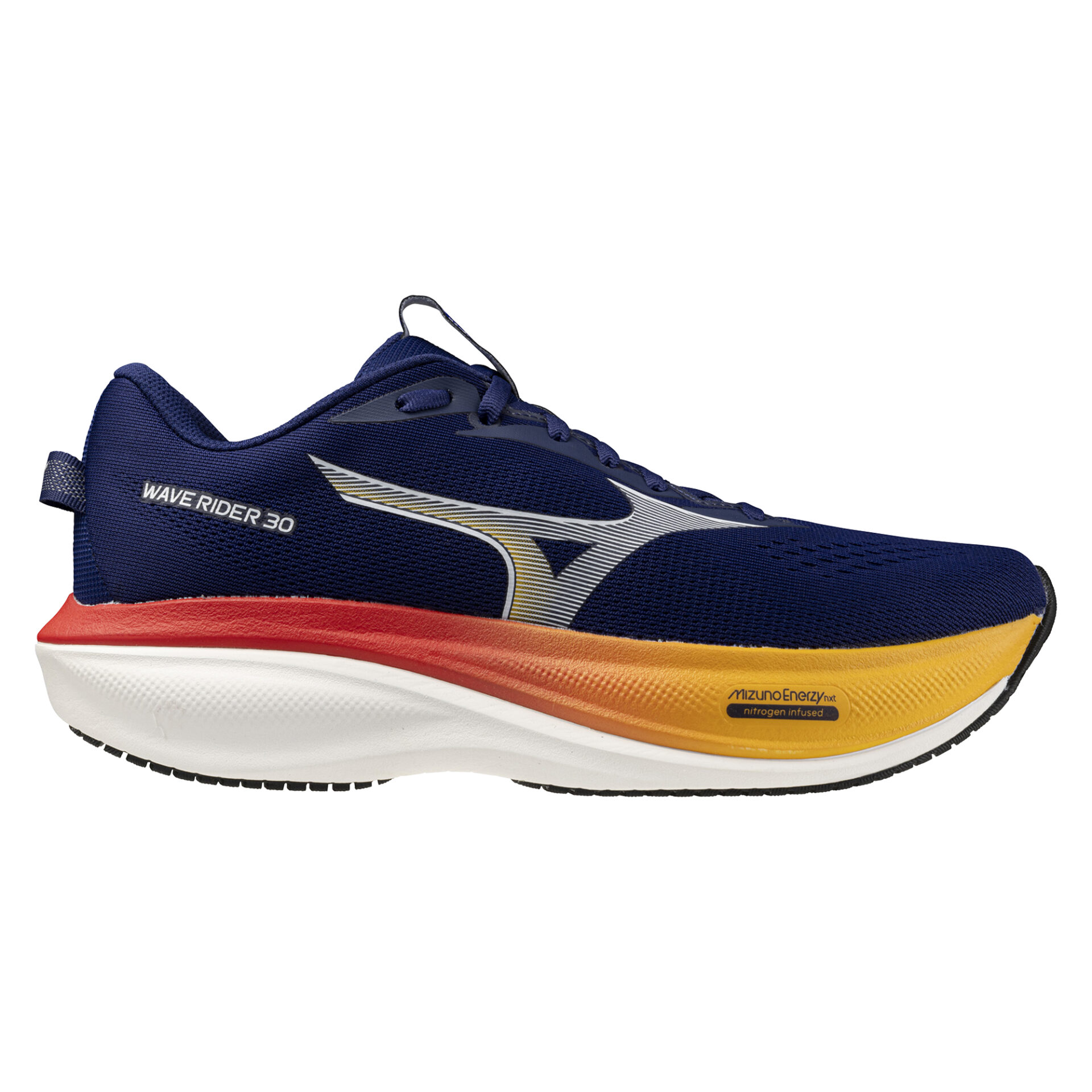 Mizuno Men's Wave Rider 30 - Beacon Blue/White/Artisan's Go