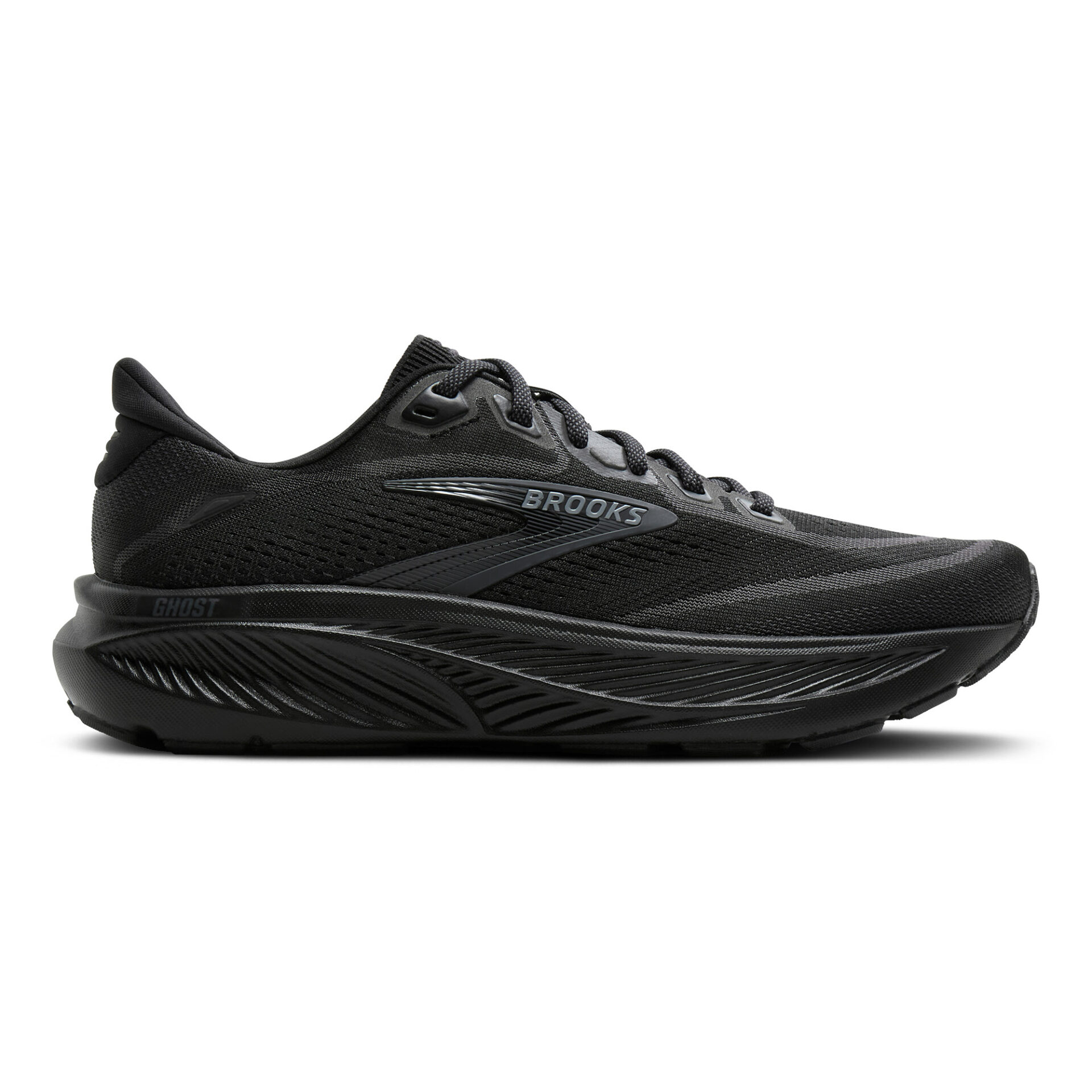 Brooks Men's Ghost 18 (Wide 2E) - Black/Black/Ebony