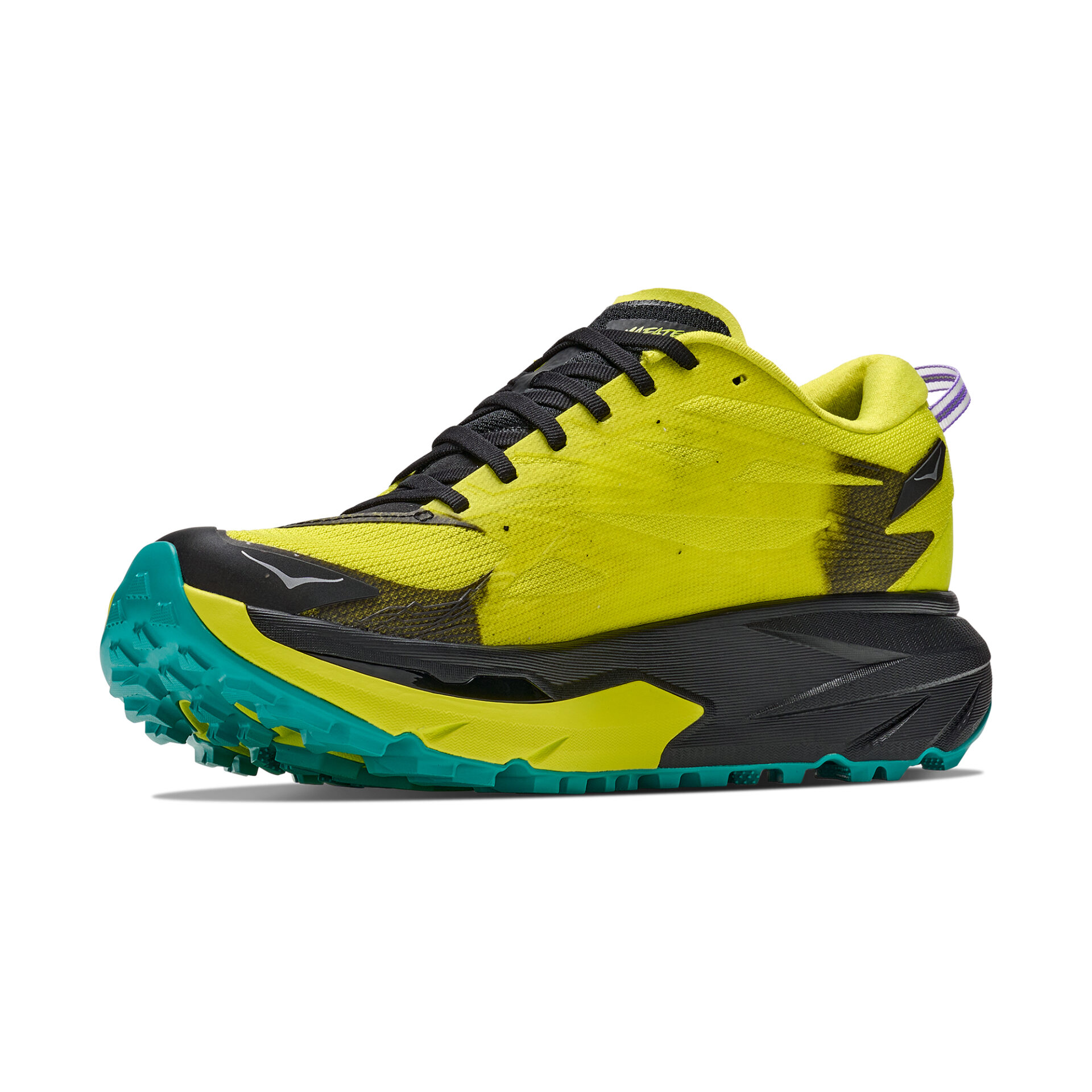 Hoka Men's Mafate 5 - Black/Hoka Citrus - Image 4