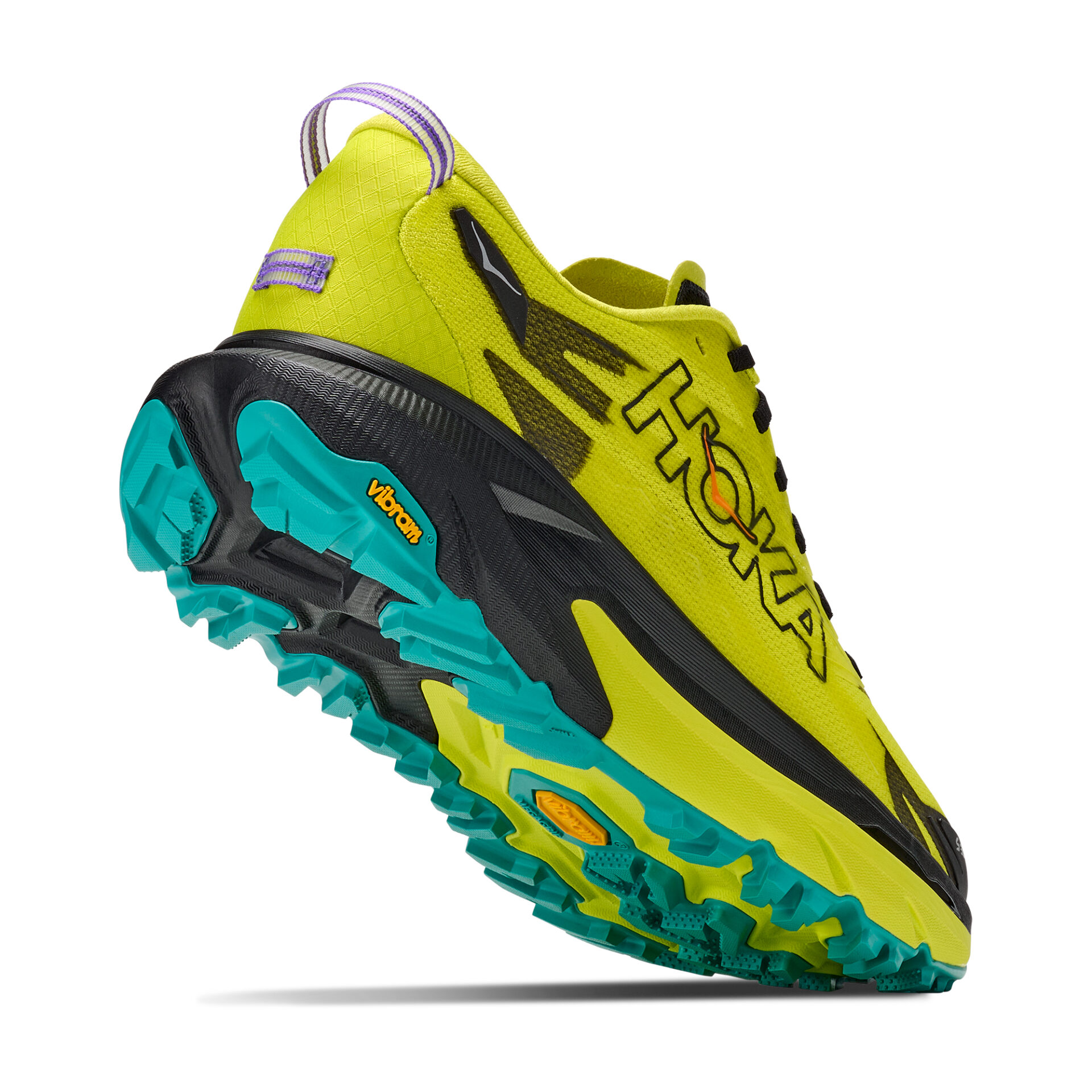 Hoka Men's Mafate 5 - Black/Hoka Citrus - Image 5